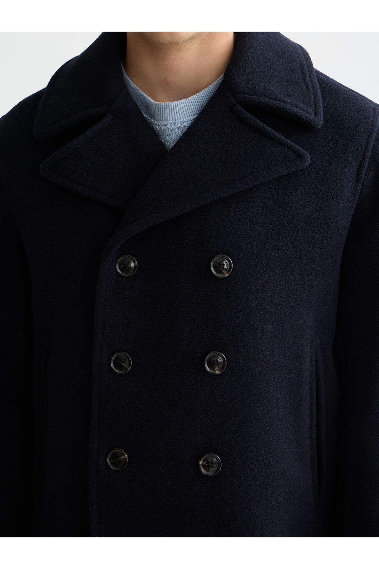 WOOL BLEND PEACOAT PEACOAT 7