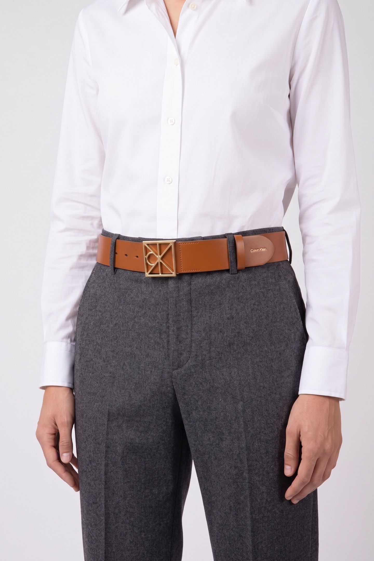 EMBLEM BUCKLE 50MM SMOOTH BELT ARGAN OIL 3