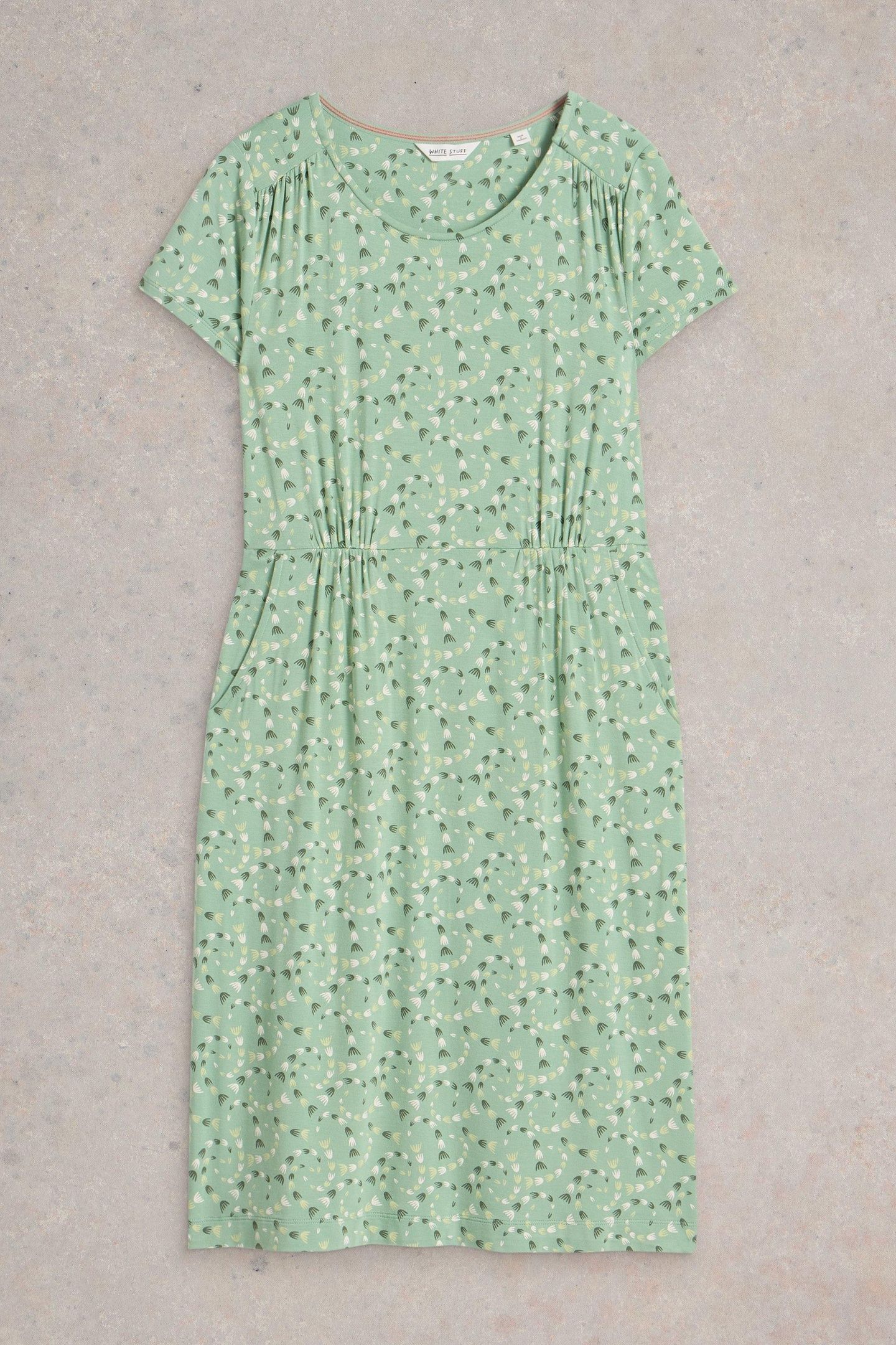 TALLIE JERSEY DRESS MID GREEN 5
