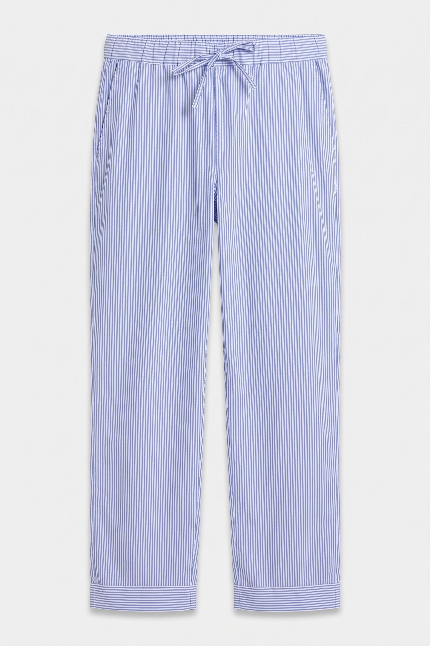 LENNON POPLIN PAJAMA TROUSERS BLUE 4