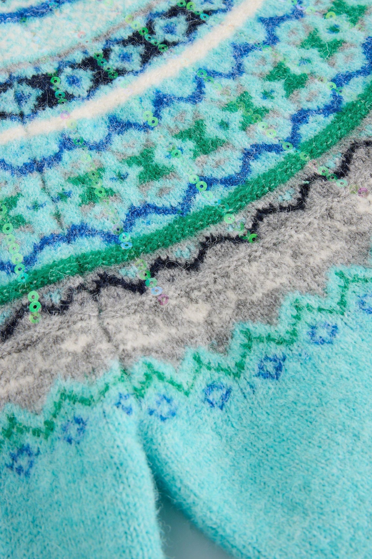 FROSTED FAIRISLE JUMPER BLUE MULTI 6