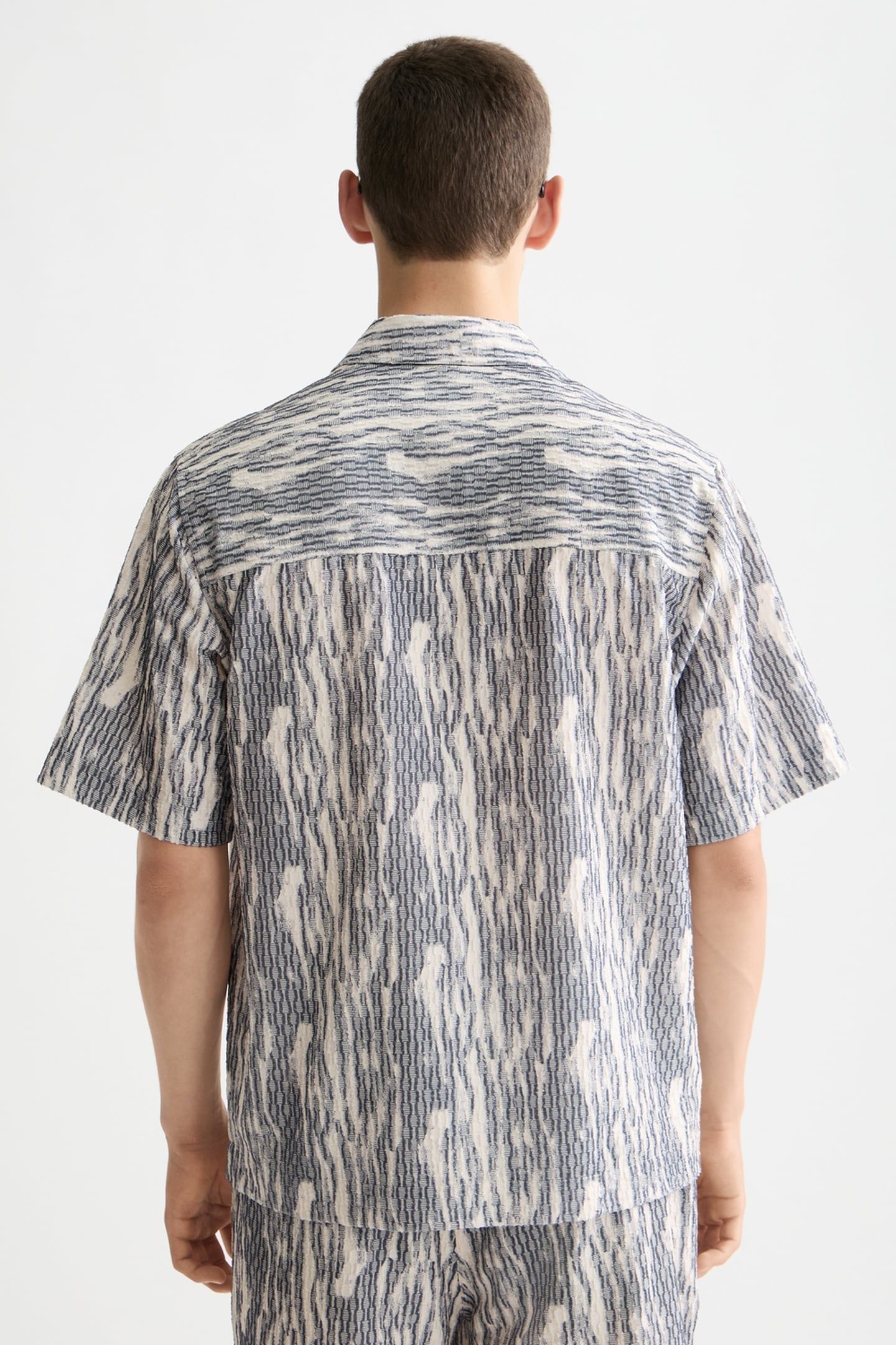JACQUARD SHORT-SLEEVED SHIRT SKY CAPTAIN JACQUARD 3
