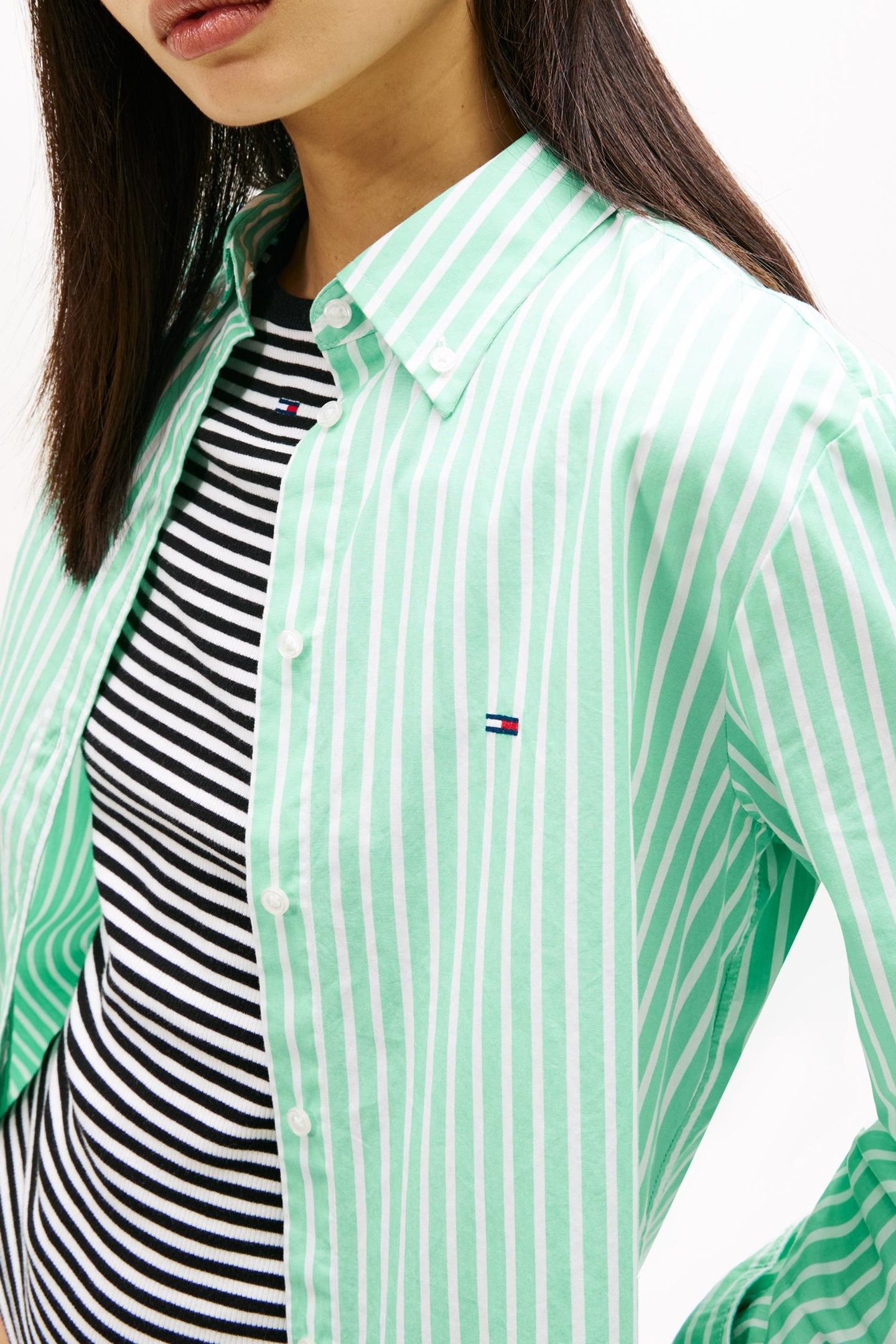REGULAR POPLIN SHIRT TROPICAL TIDE/STRIPE 5