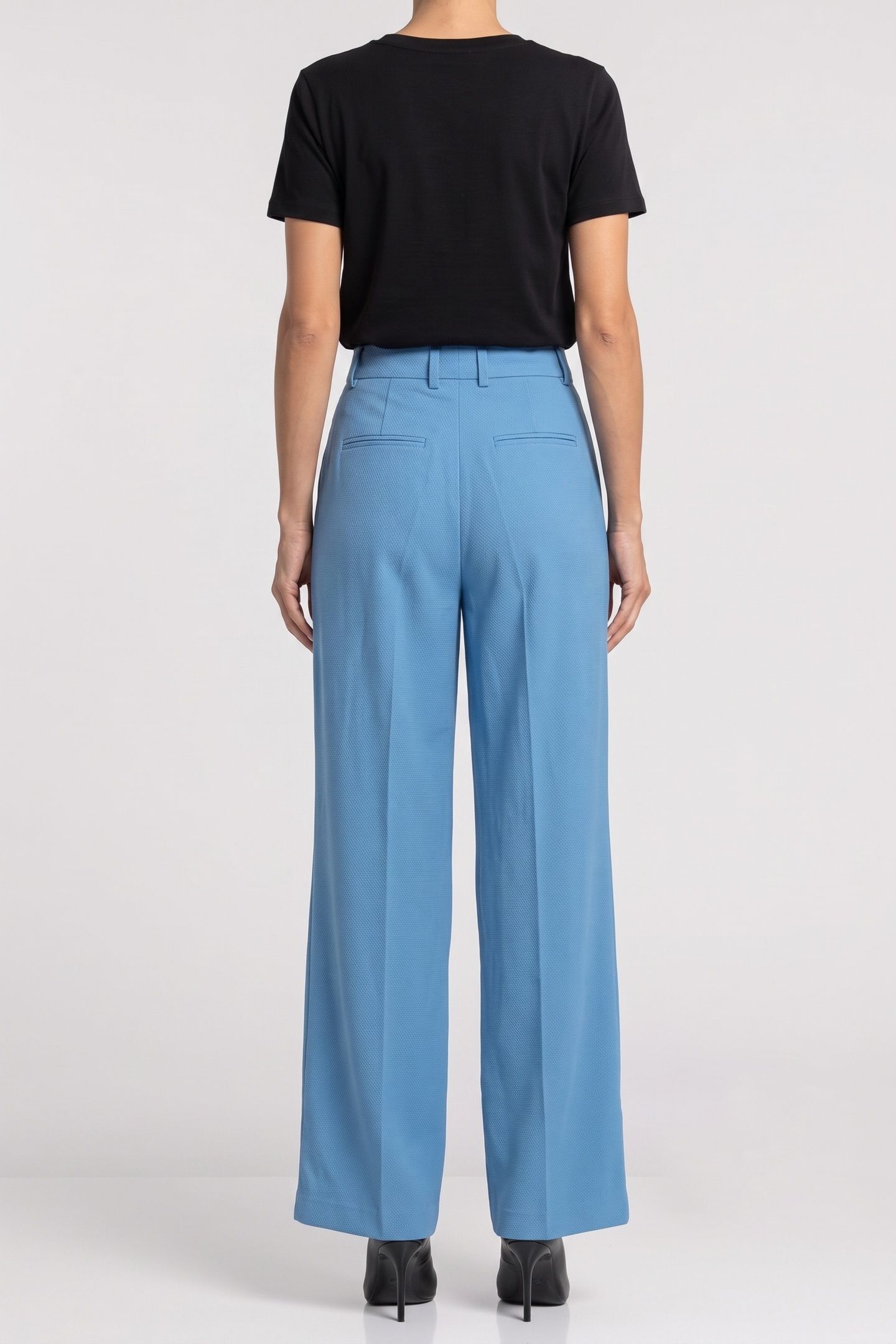 EIJA HOPSACK TROUSERS BLUE 2
