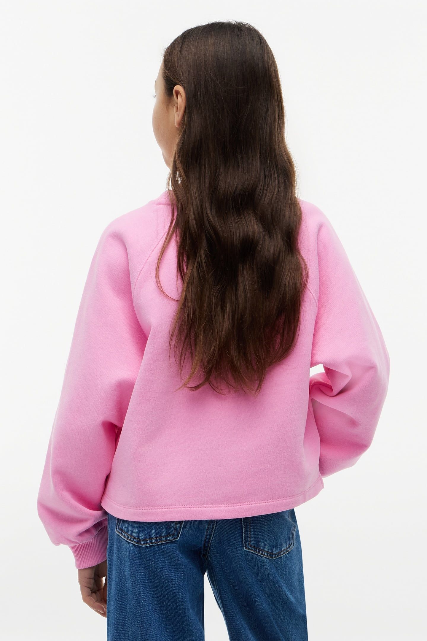 GIRLS TONAL FLAG RAGLAN PINK DAISY 2