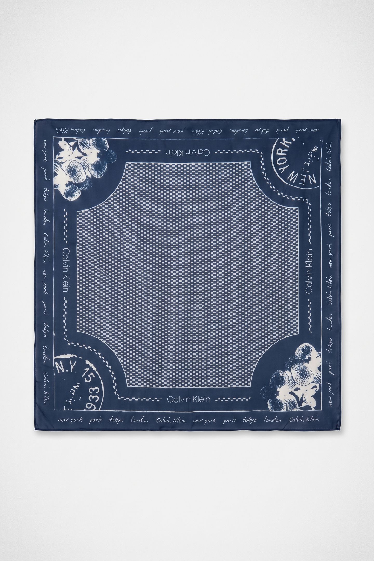 GRAPHIC PRINT BANDANA DARK DENIM 1