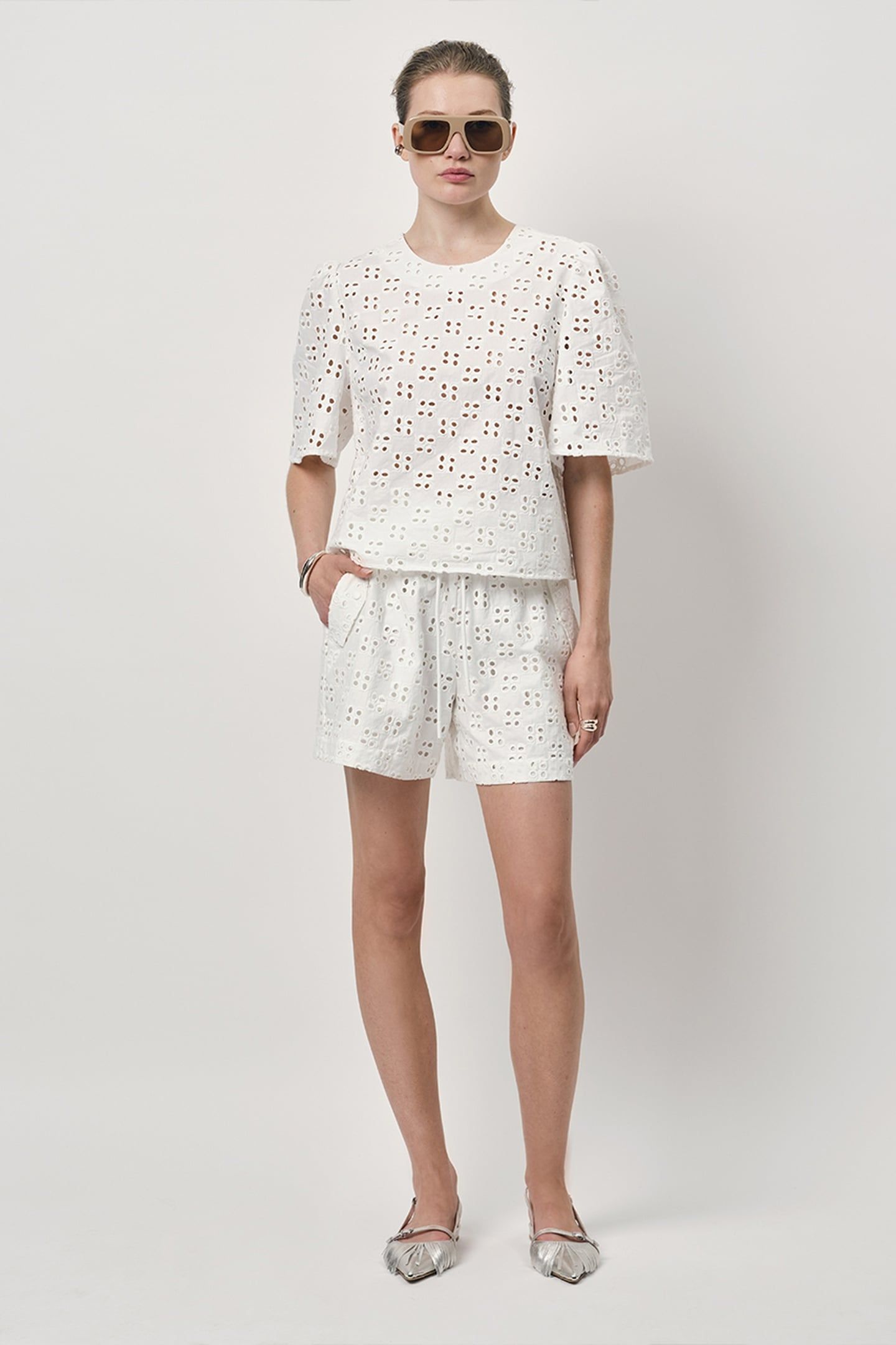 MALVA BRODERIE ANGLAISE TOP OPTIC WHITE 3