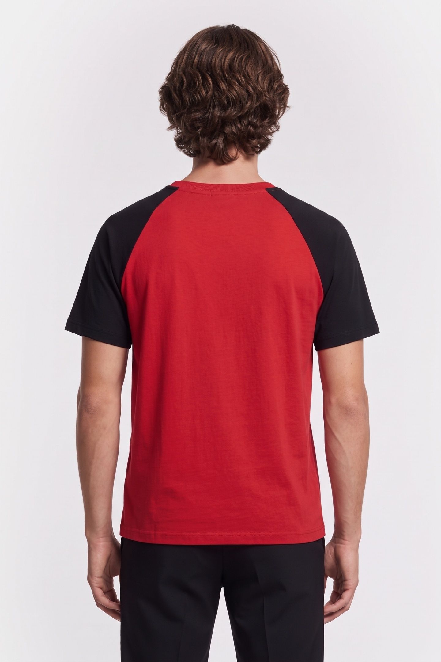SHORT-SLEEVED RAGLAN T-SHIRT W FRONT PRINT RUBIS 2
