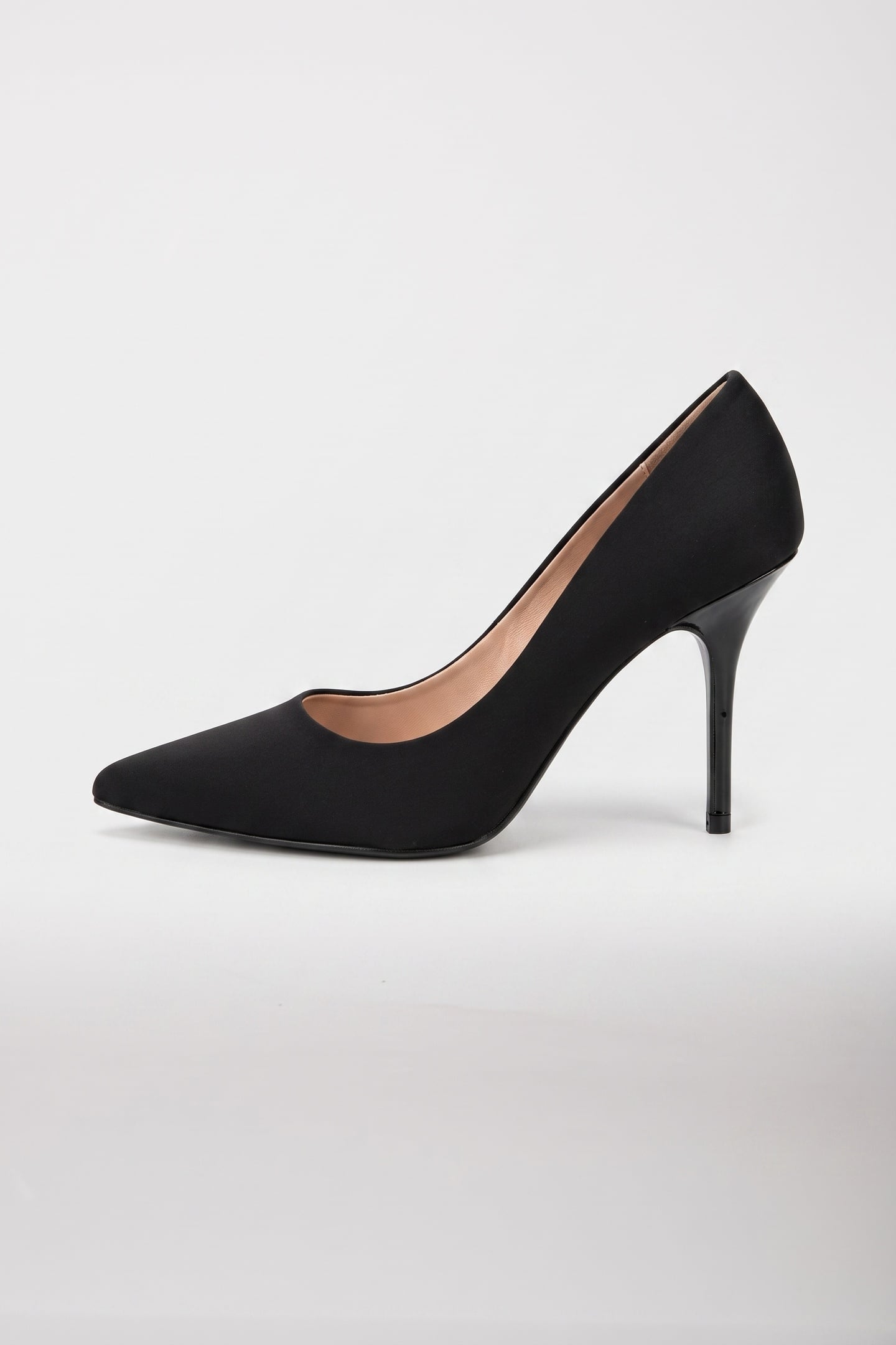 RUBBER LOGO LYCRA PUMPS BLACK 4