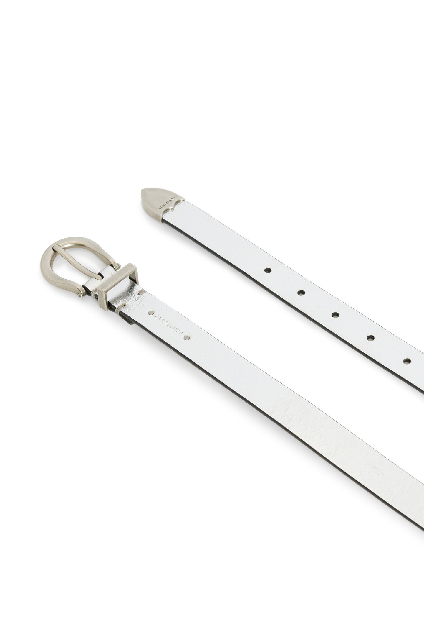 LUNA MET WSTRN BELT SILVER/DULL NICKEL 4