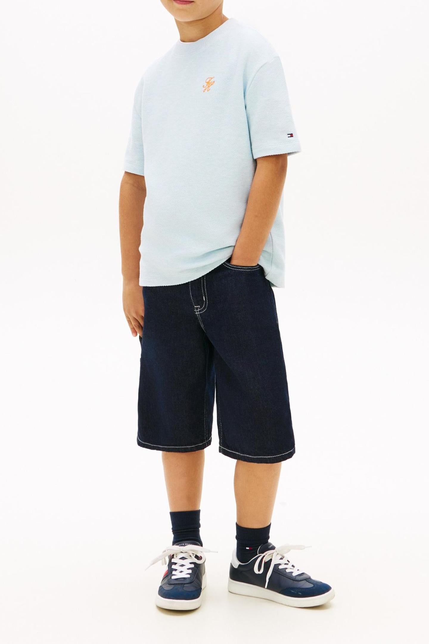 BOYS TH SCRIPT JERSEY KEEPSAKE BLUE 1