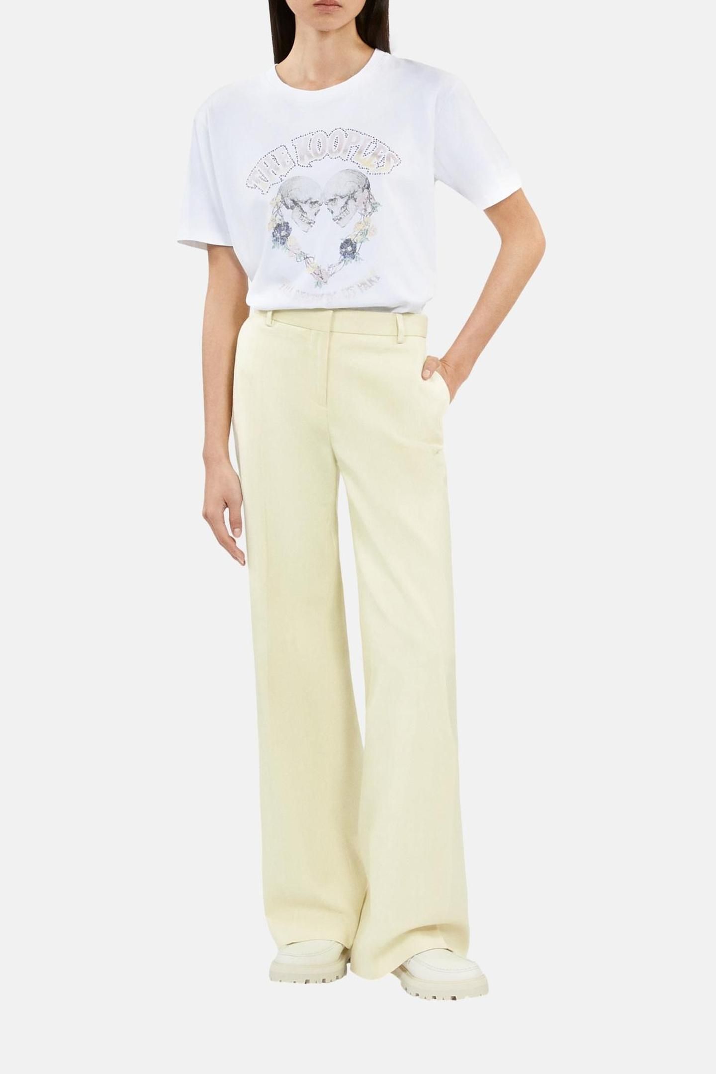 FLARE SUIT PANTS BRIGHT YELLOW 1