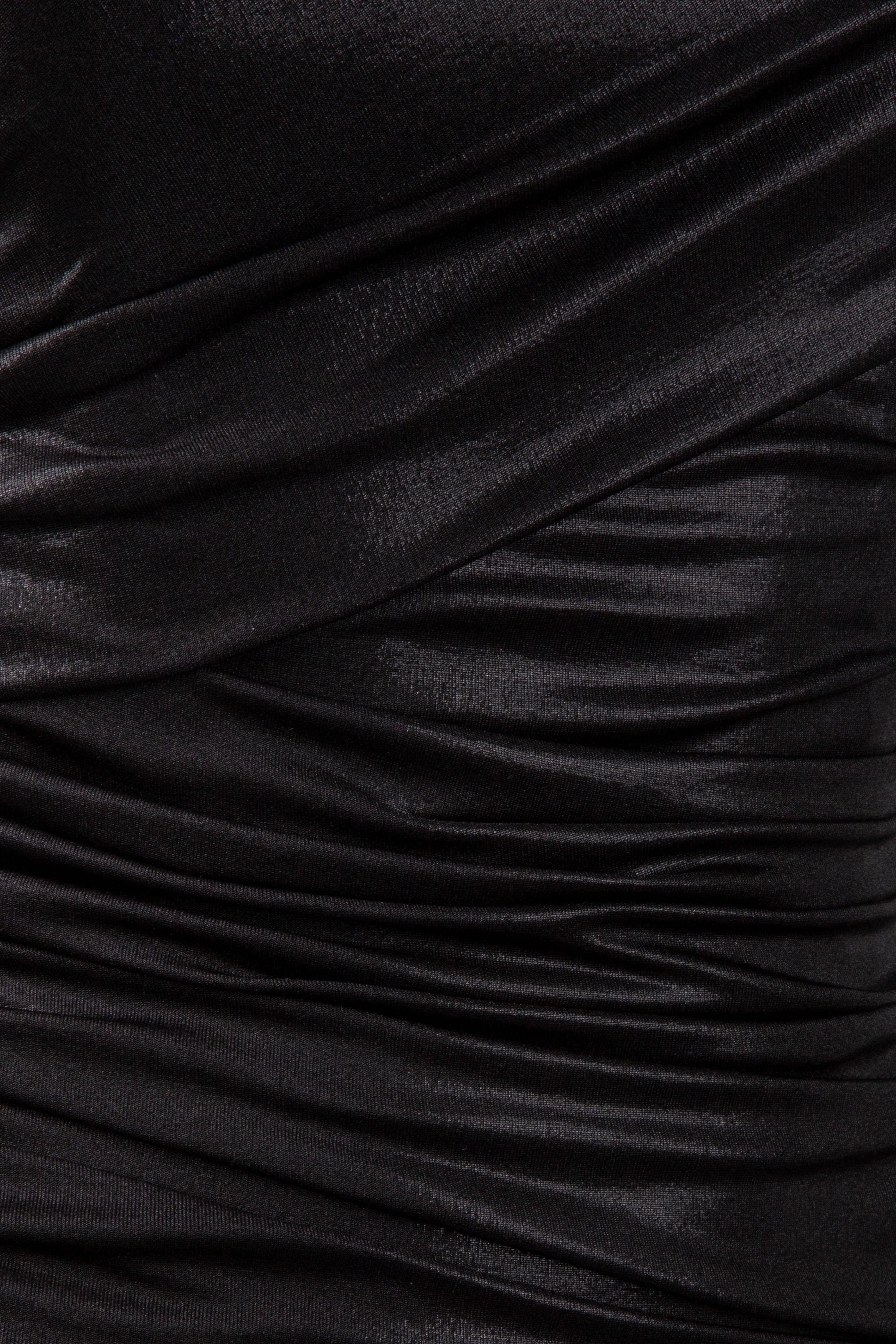 PETRA OFFSHOULDER DR SHINY BLACK 4