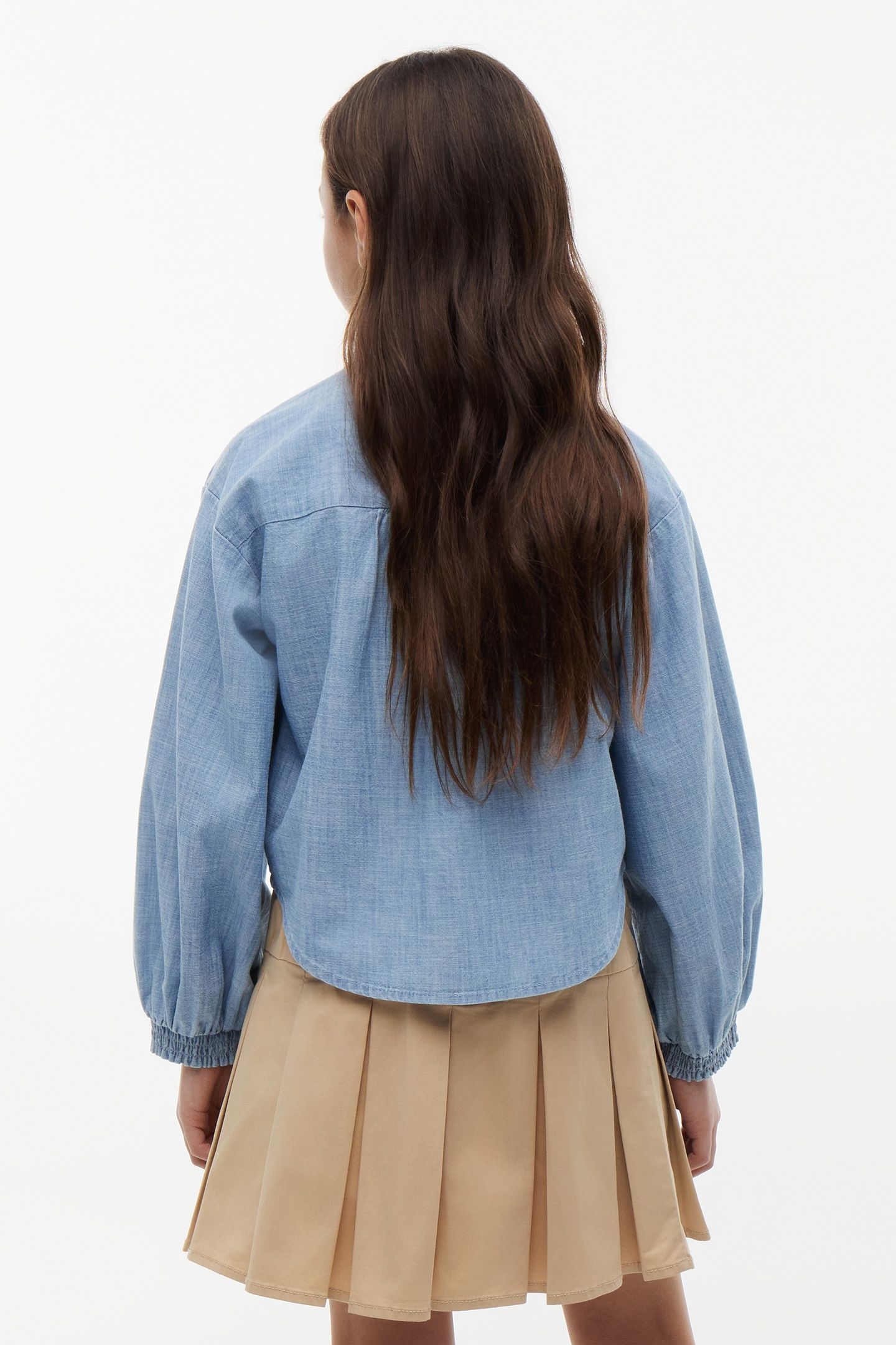 GIRLS CHAMBRAY SHIRT DENIM COLOR 3