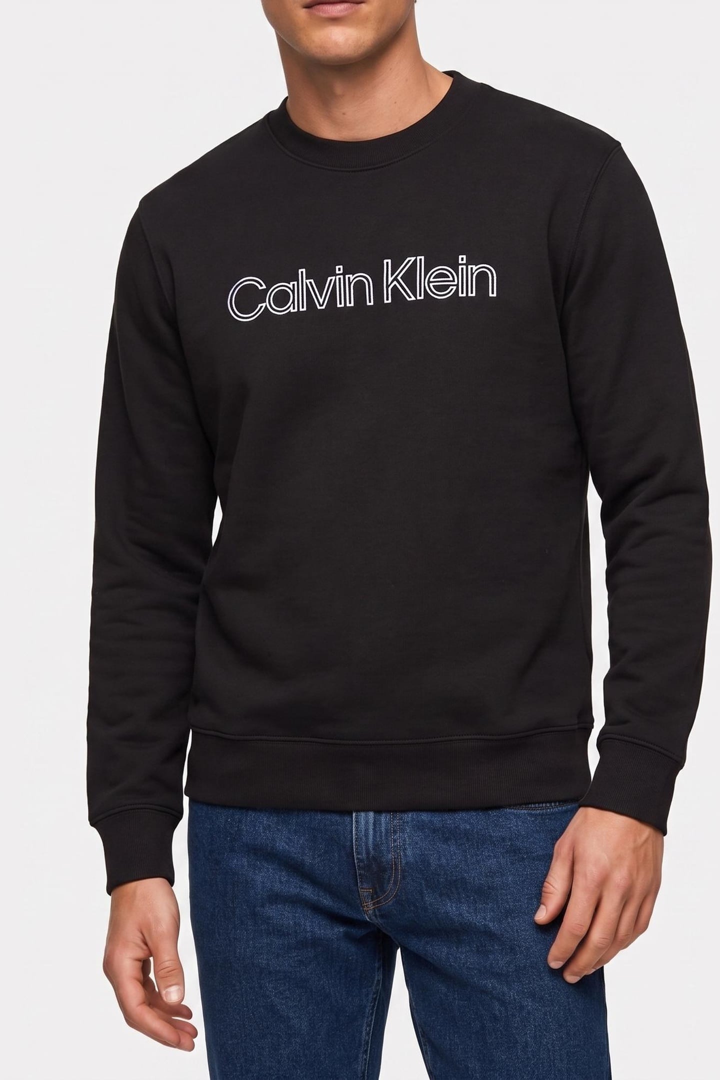 LS 350 TERRY SWEATER BLACK 1