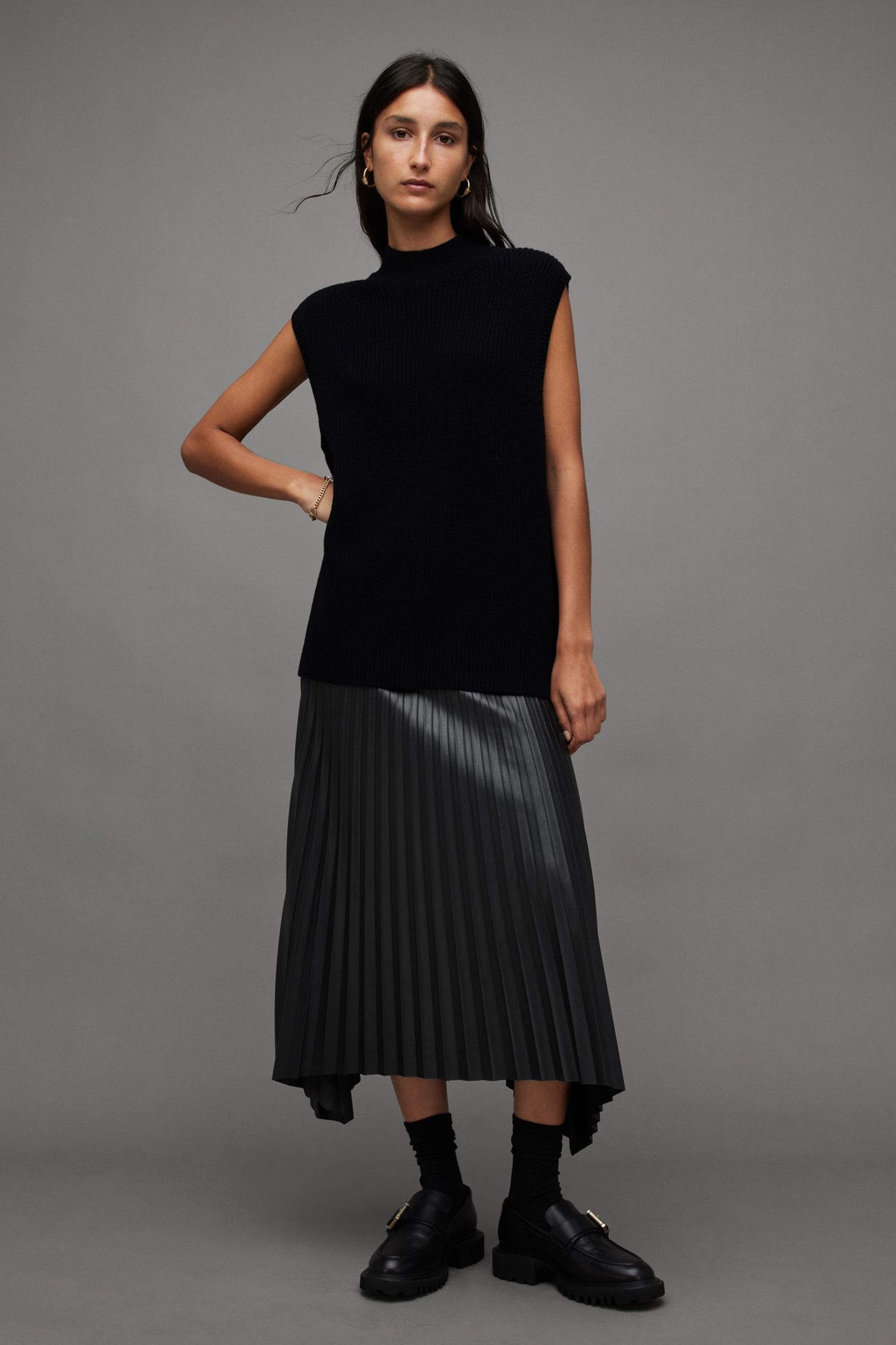 SYLVY FAUX SKIRT BLACK 2