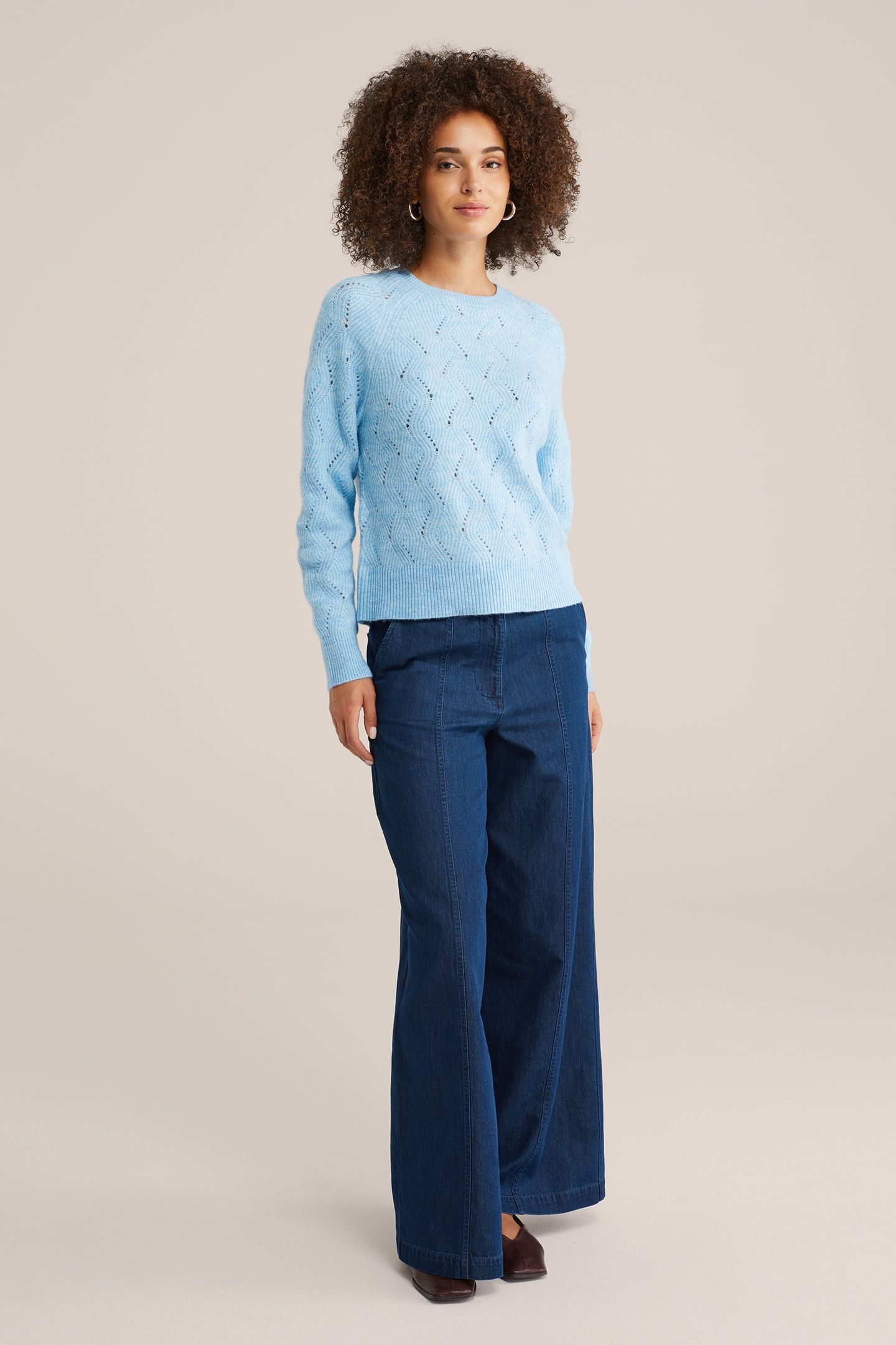 KNITTED PULLOVER BLUE 2