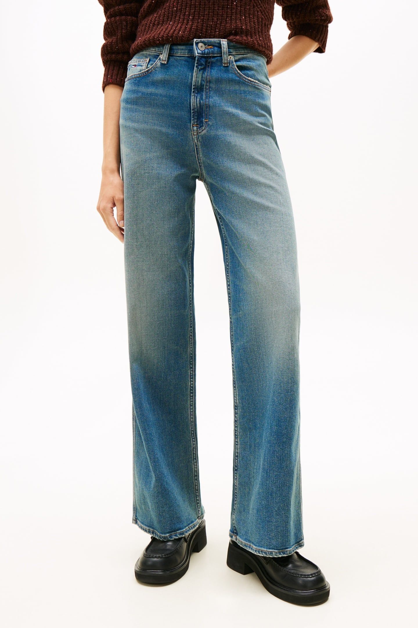 CLAIRE HIGH RISE WIDE LEG DENIM DARK 5