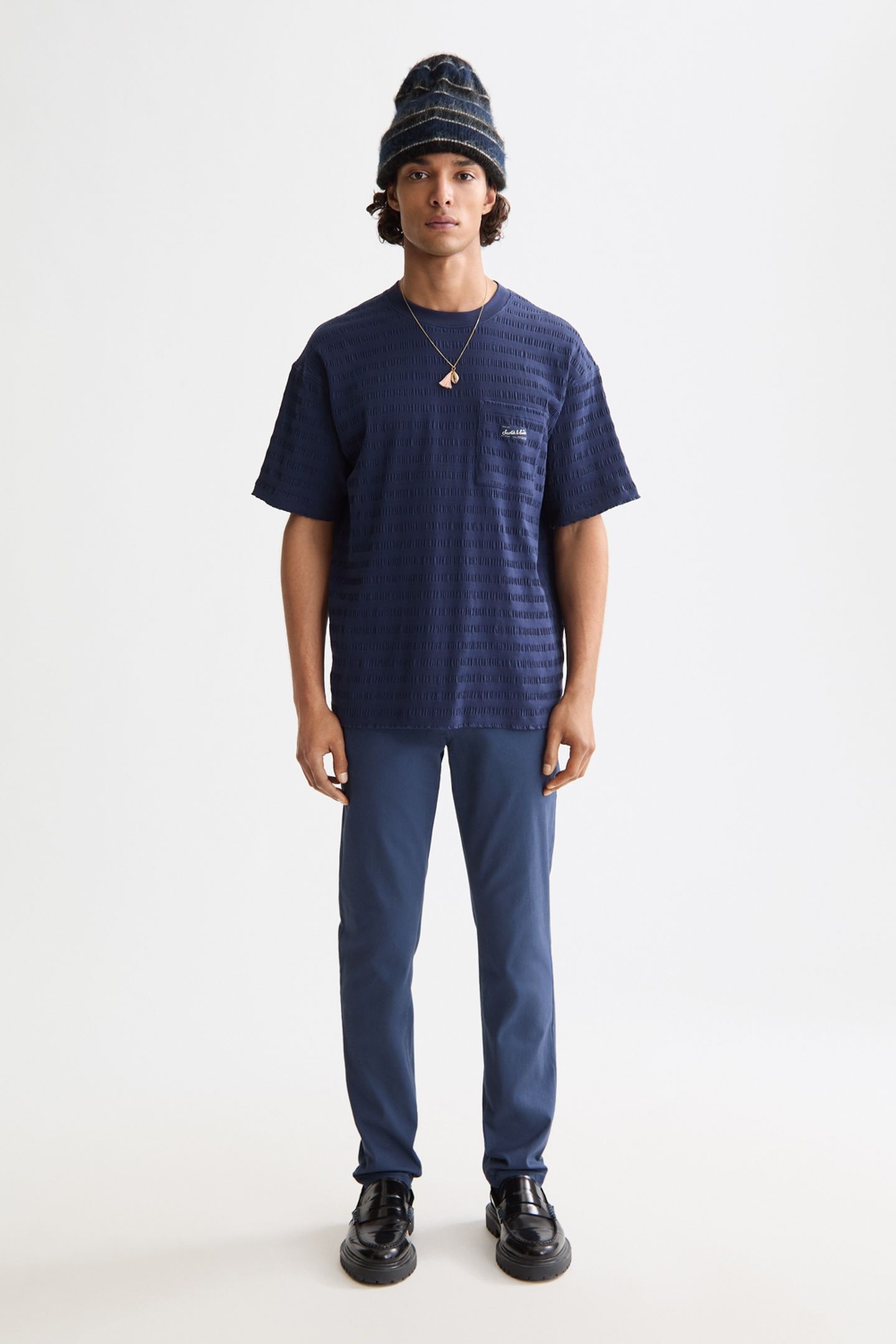 SEASONAL CORE - MOTT - WASHED COTTON BLEND CHINO INSIGNIA BL 2