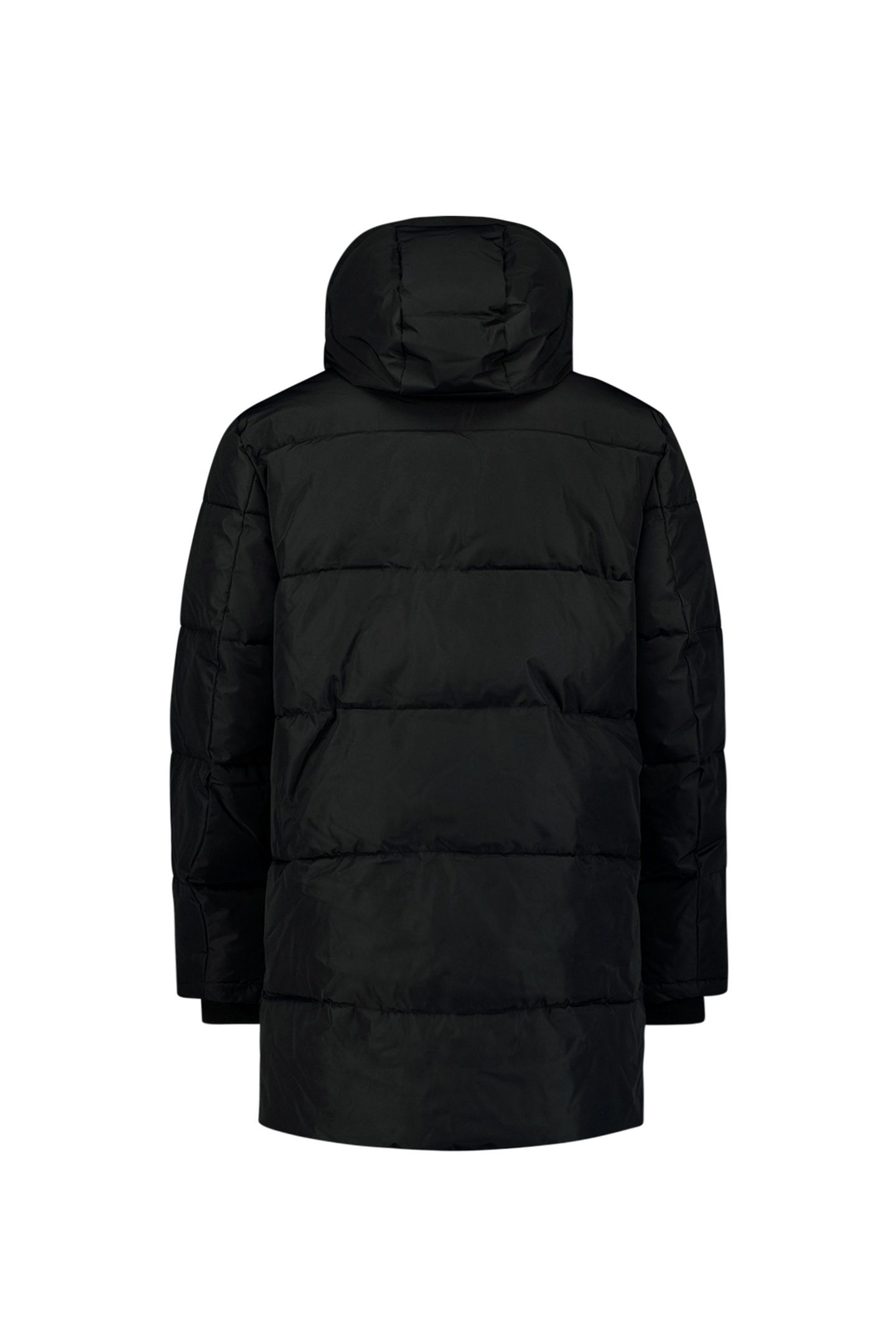 JACKET LONG PARKA HOOD PADDED BLACK 6
