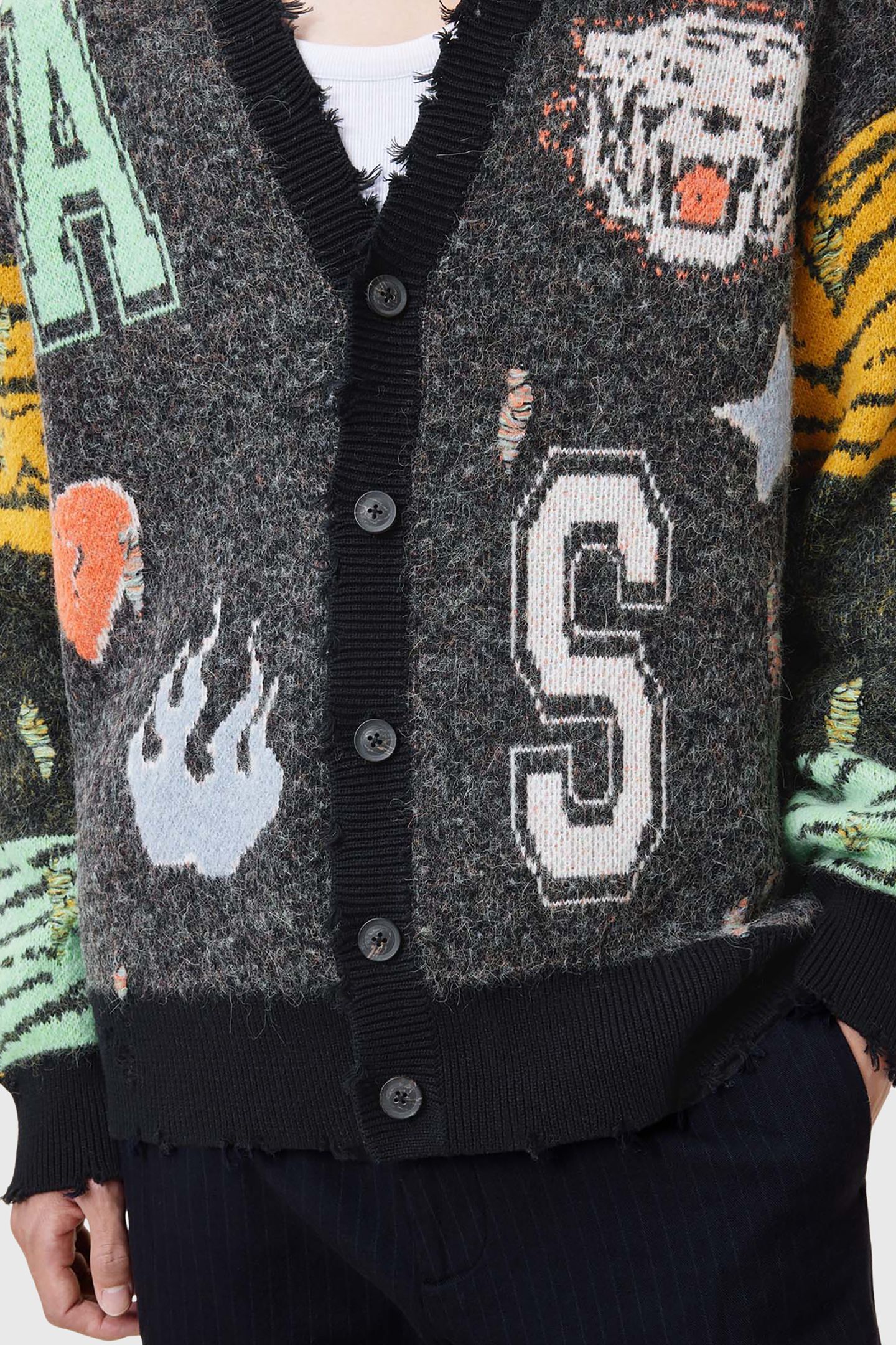 AKKI CARDIGAN CHARCOAL GREY 8