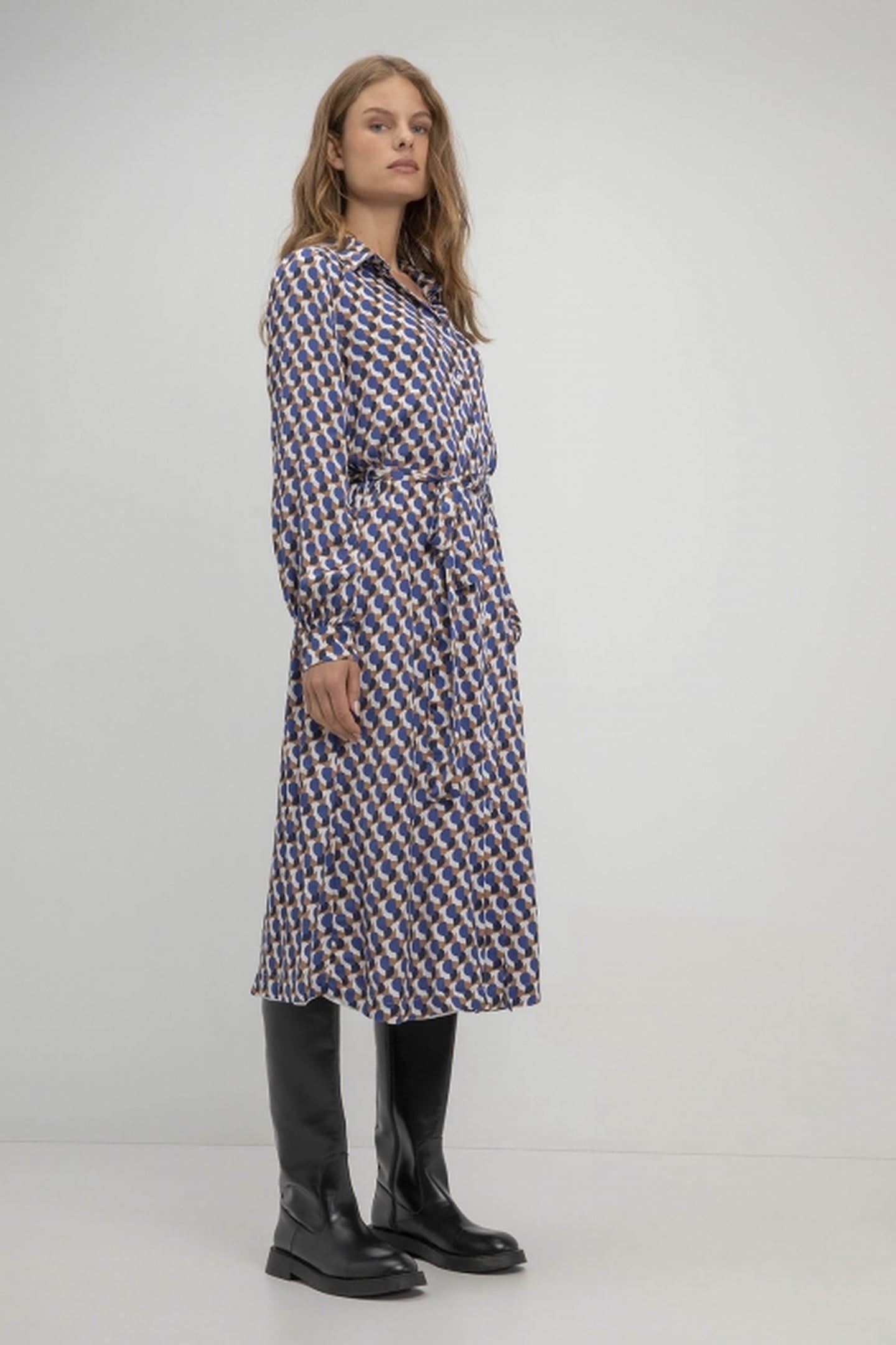 SUZETTE DRESS ROYAL BLUE PRINT 2