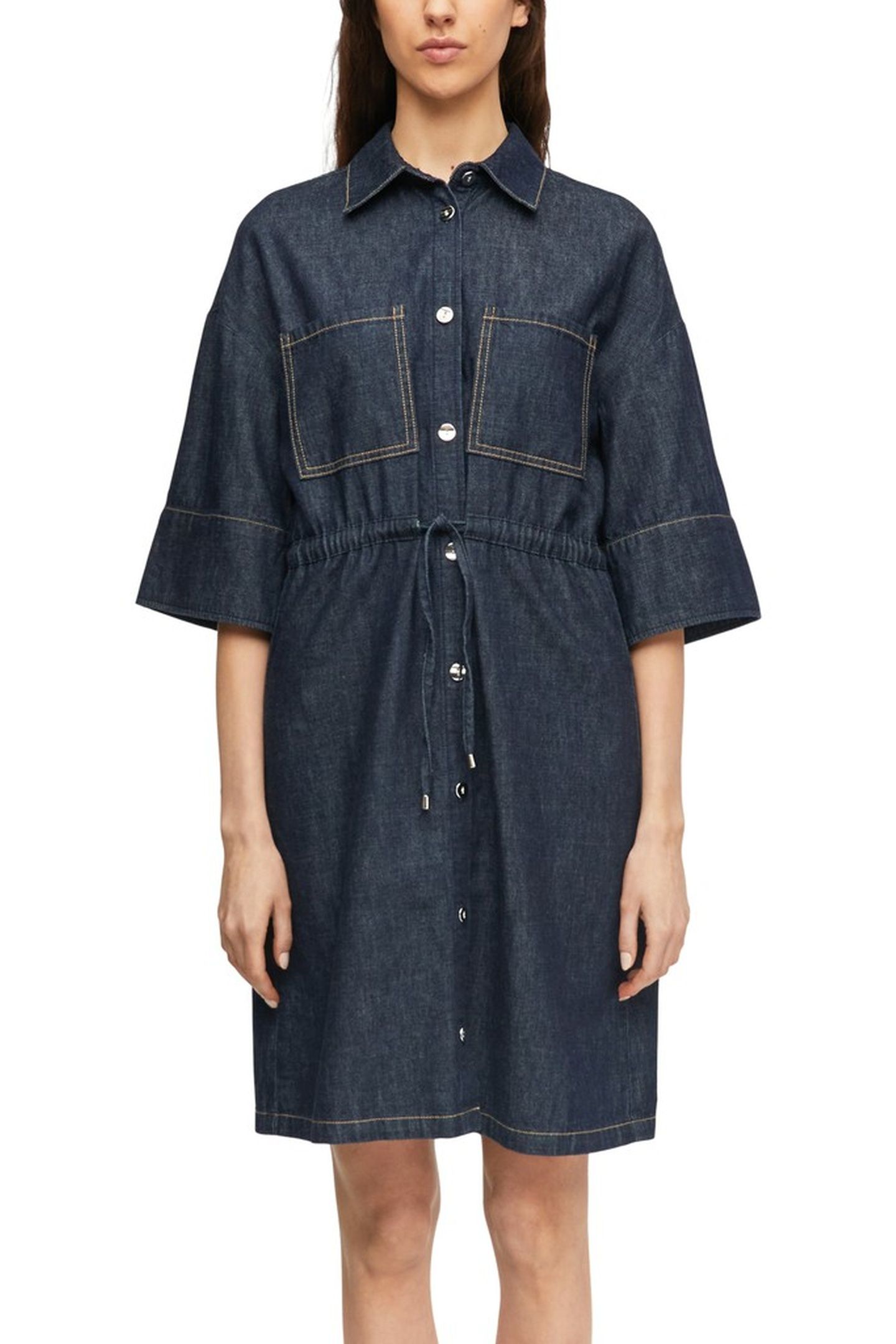 COMMA DRESSES BLUE DENIM 1