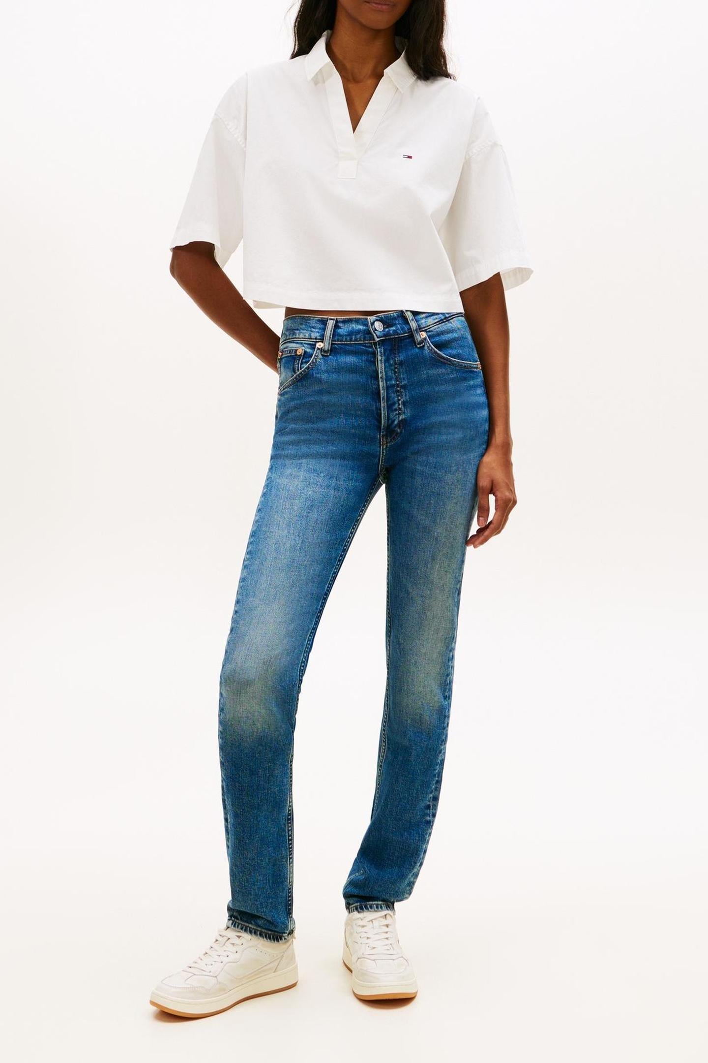 MID RISE SLIM DENIM MEDIUM 1