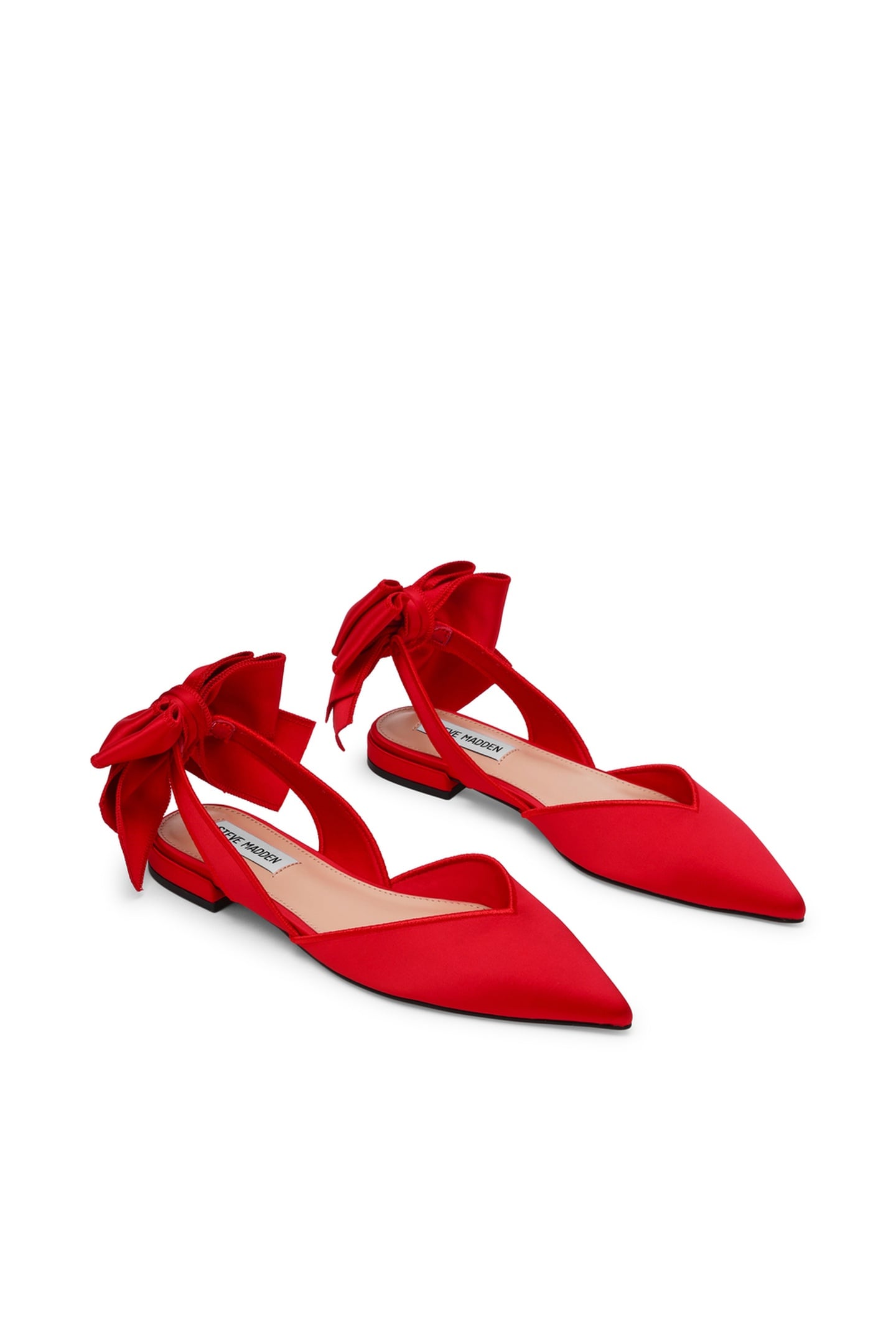 SYNTHIA FLAT SHOES RED SATIN 2