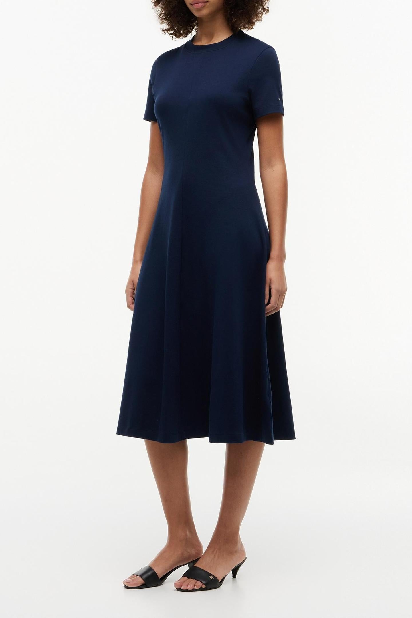 INTERLOCK F&F MIDI DRESS DARK NIGHT NAVY 1