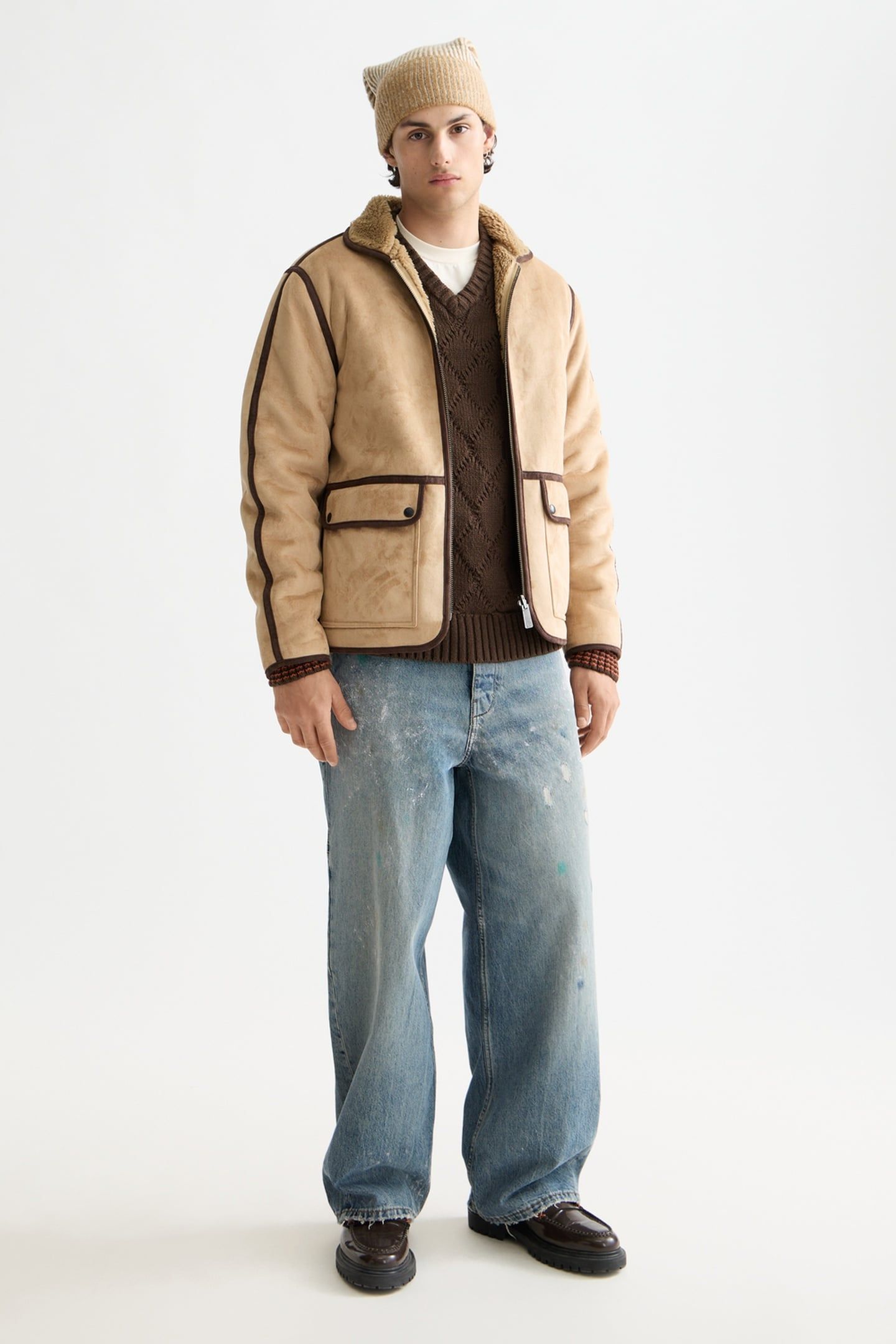 FAUX SHEARLING JACKET TANNIN 2