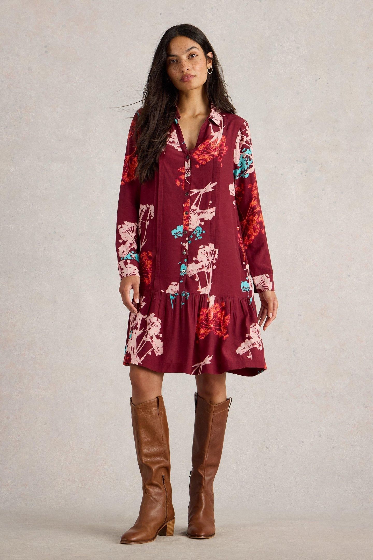 FRANKIE DRESS RED PRINT 1