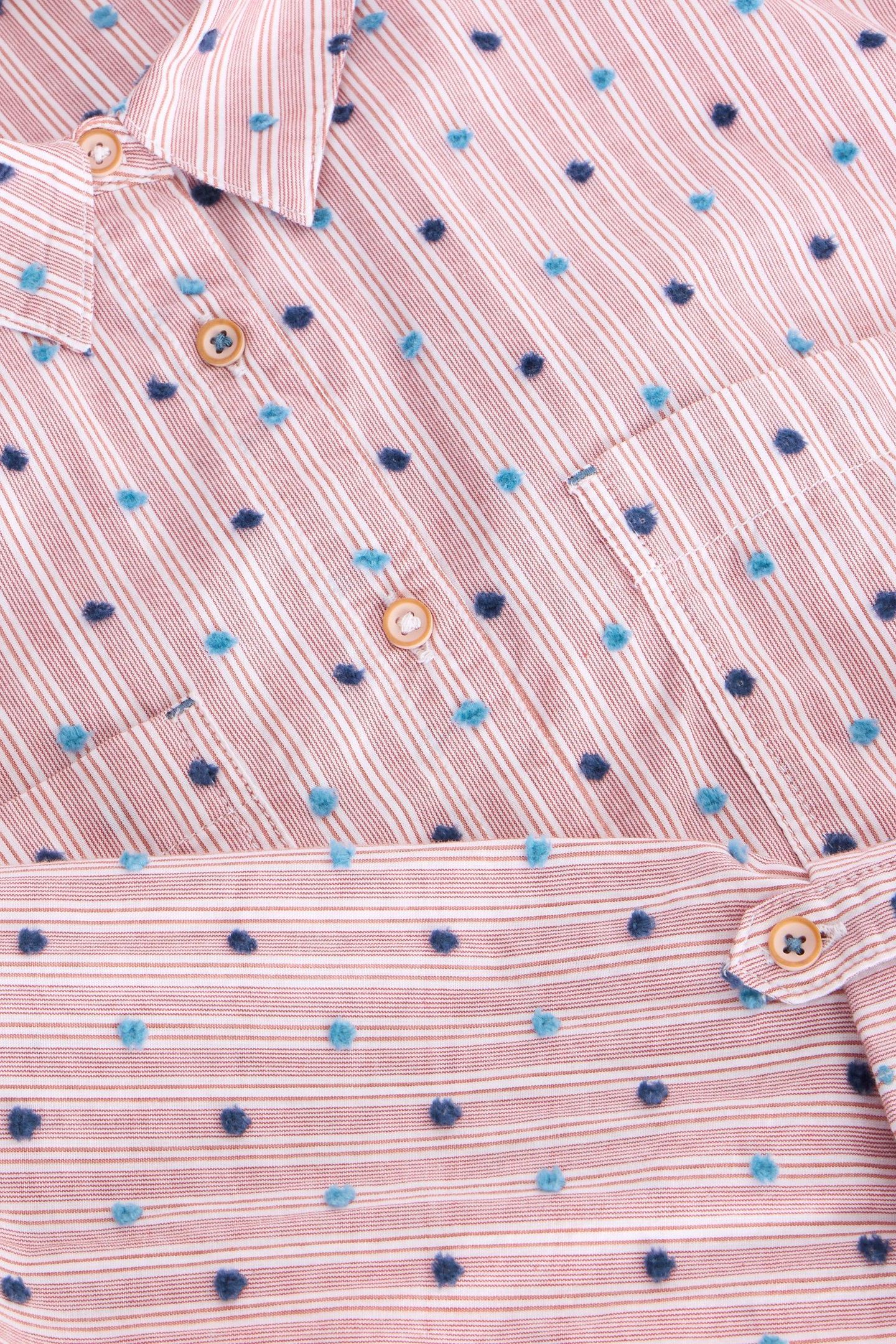 SOPHIE ORGANIC COTTON SHIRT RED MULTI 7