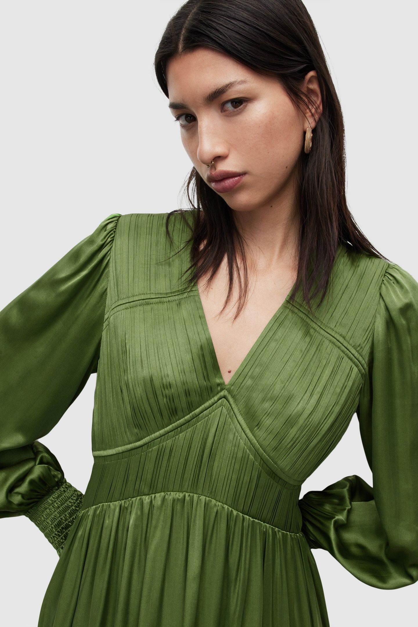 ESTELLE DRESS CACTUS GREEN 3