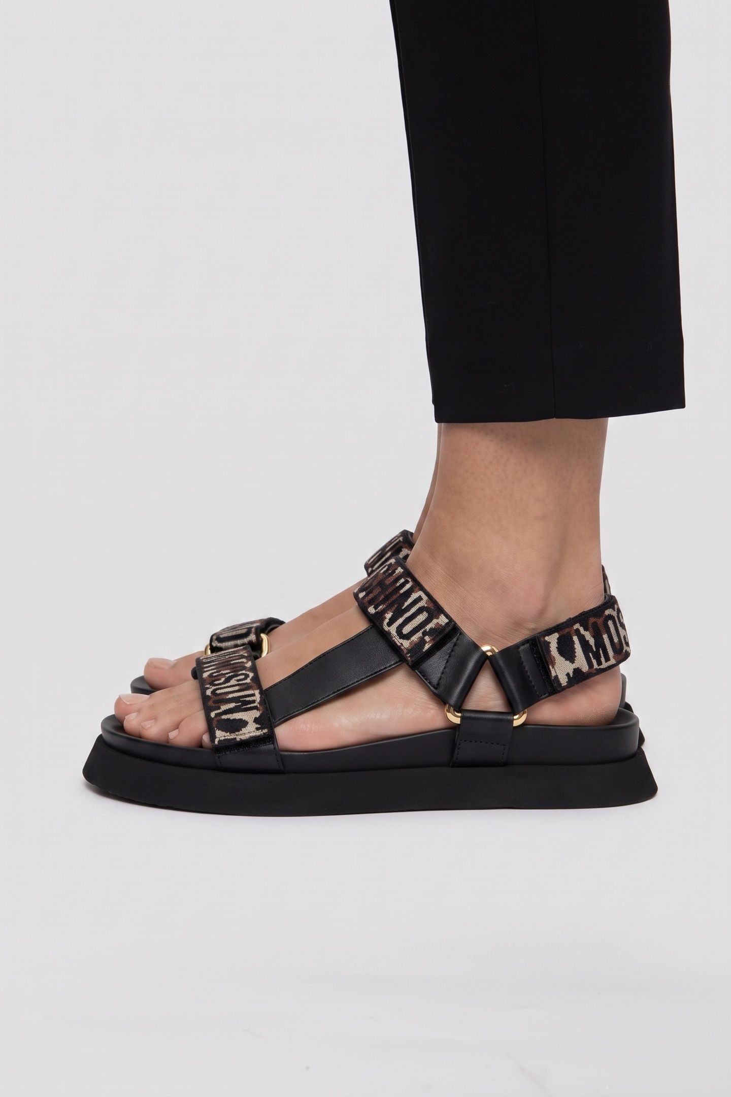CALFSKIN SANDALS BLACK 3