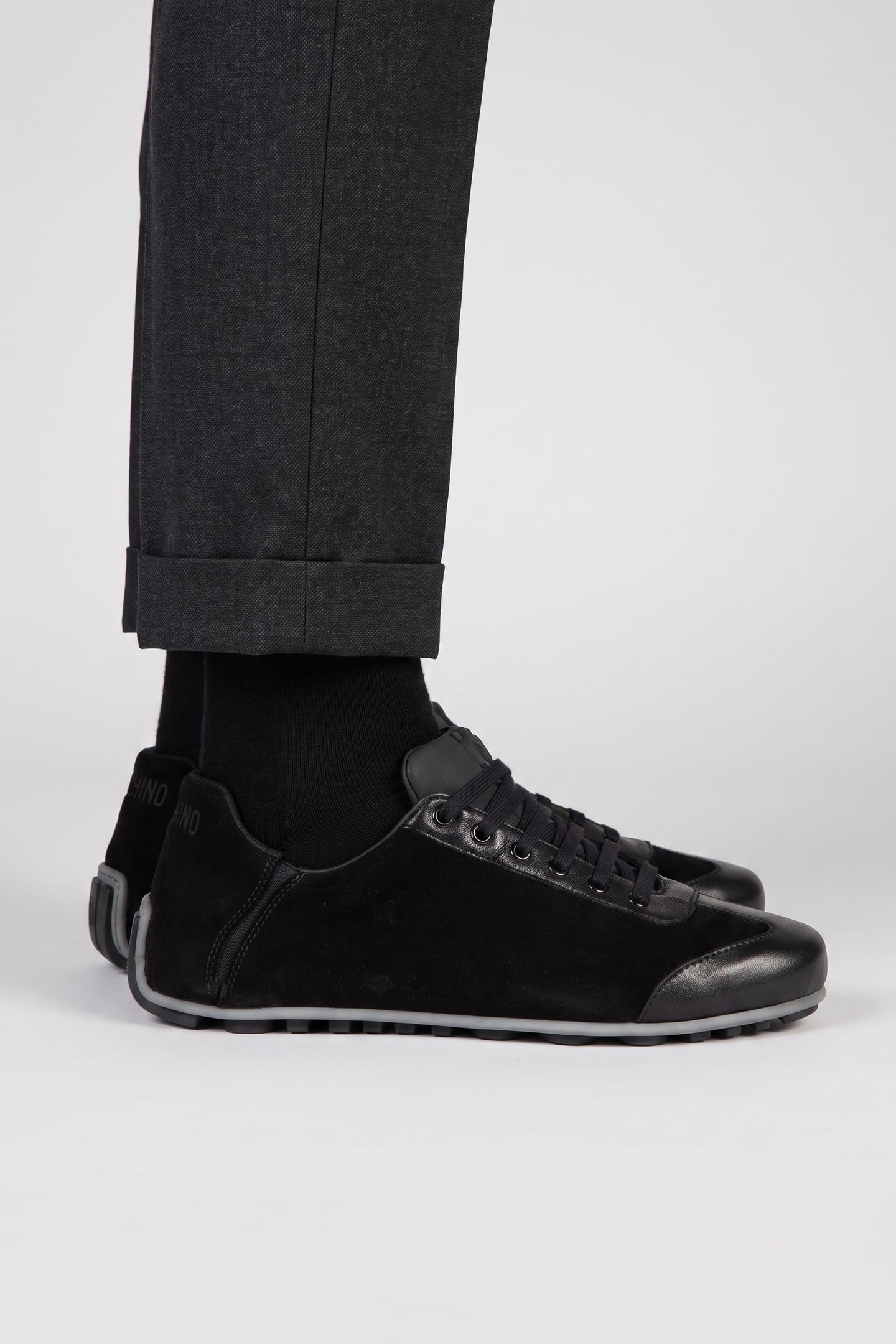 CALFSKIN SNEAKERS BLACK 3