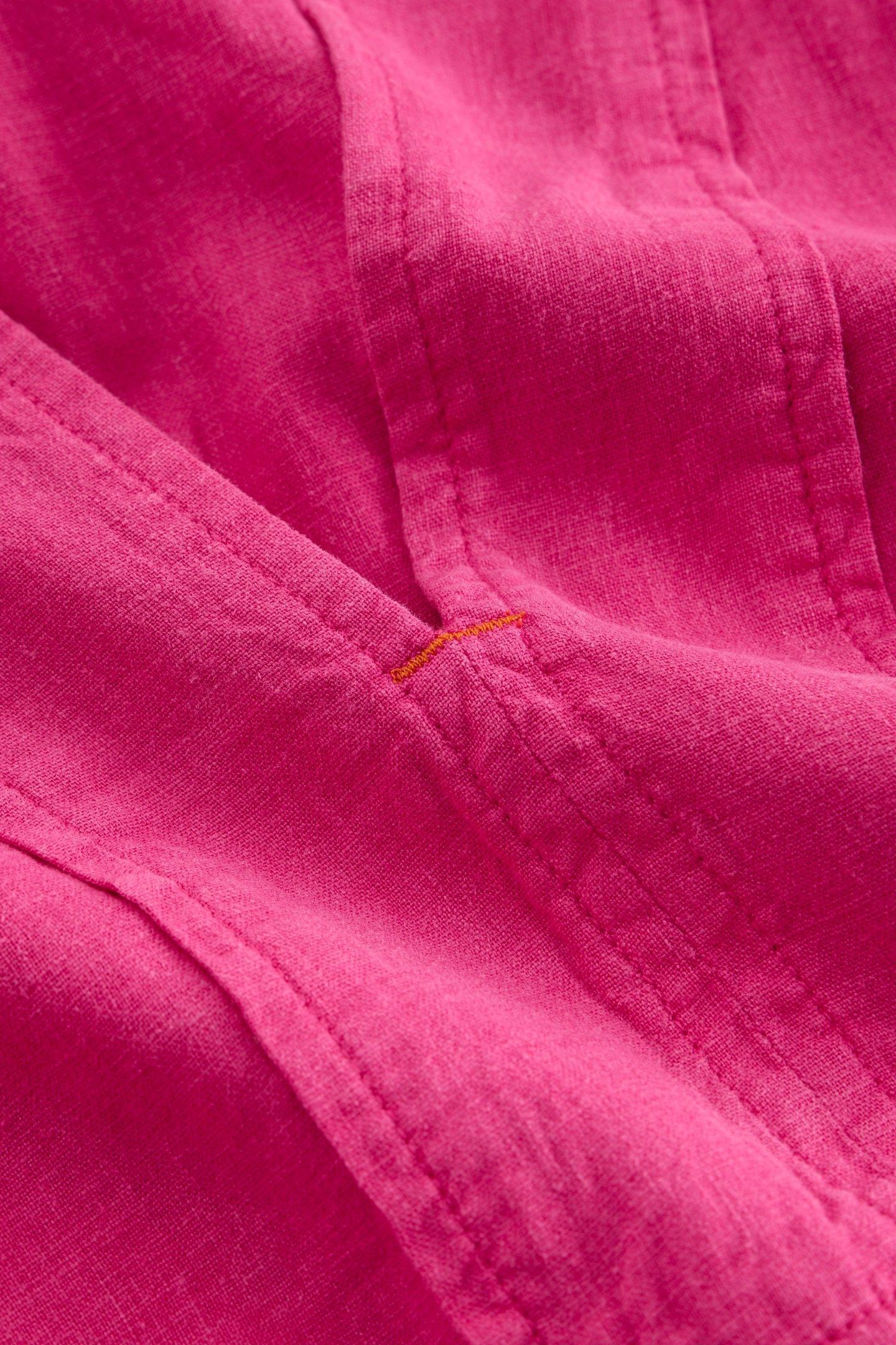 MARIANNE LINEN BLEND DRESS BRIGHT PINK 7