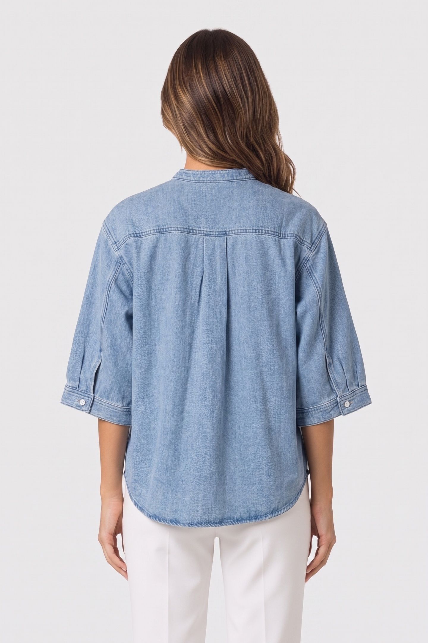 LISBON DENIM TWILL SHIRT BLUE 2