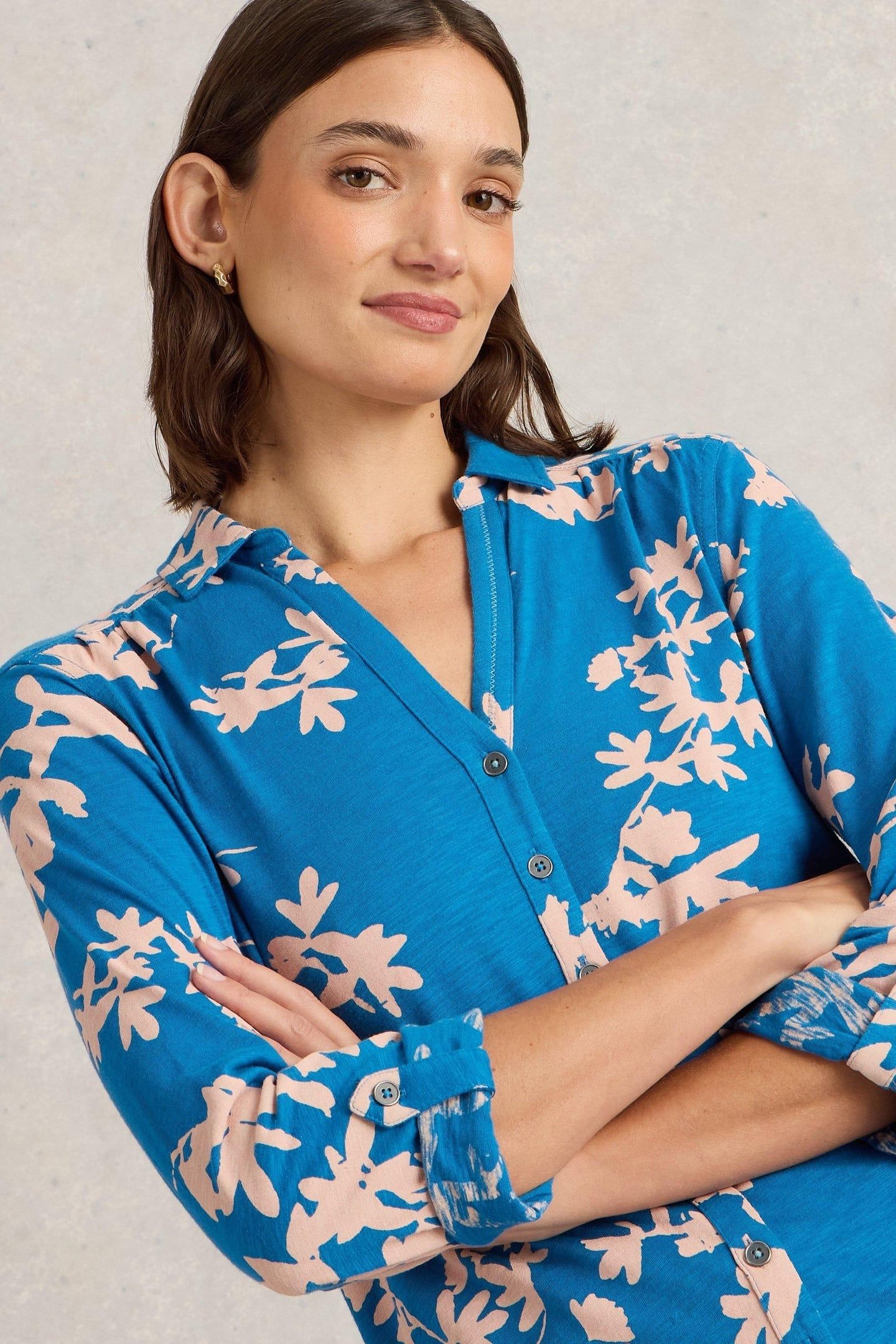 ANNIE JERSEY SHIRT PINK PRINT 5