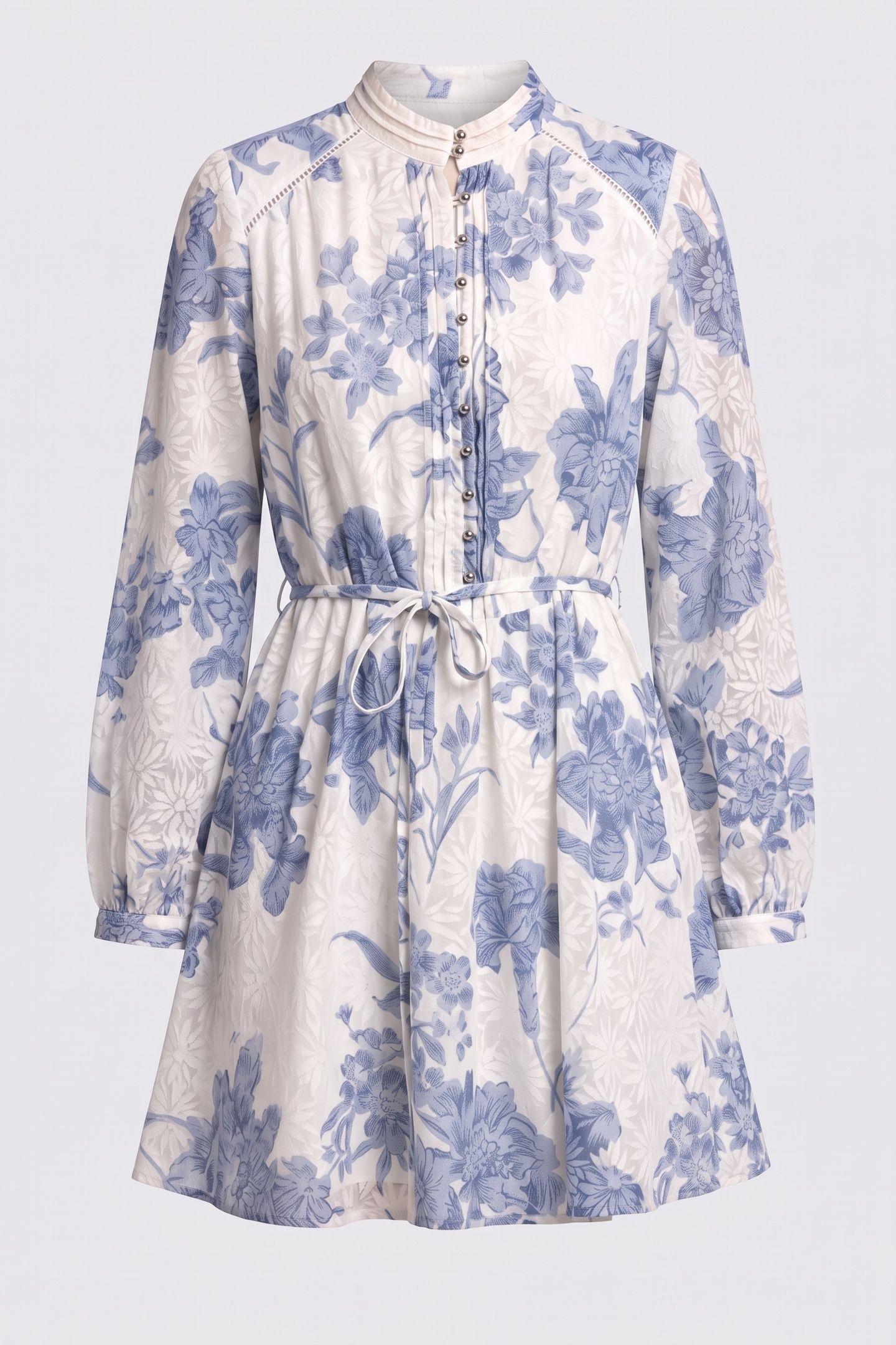 GUESS ECO ADÈLAIDE LS FLARE DR DREAMING LILIES PRIN 3