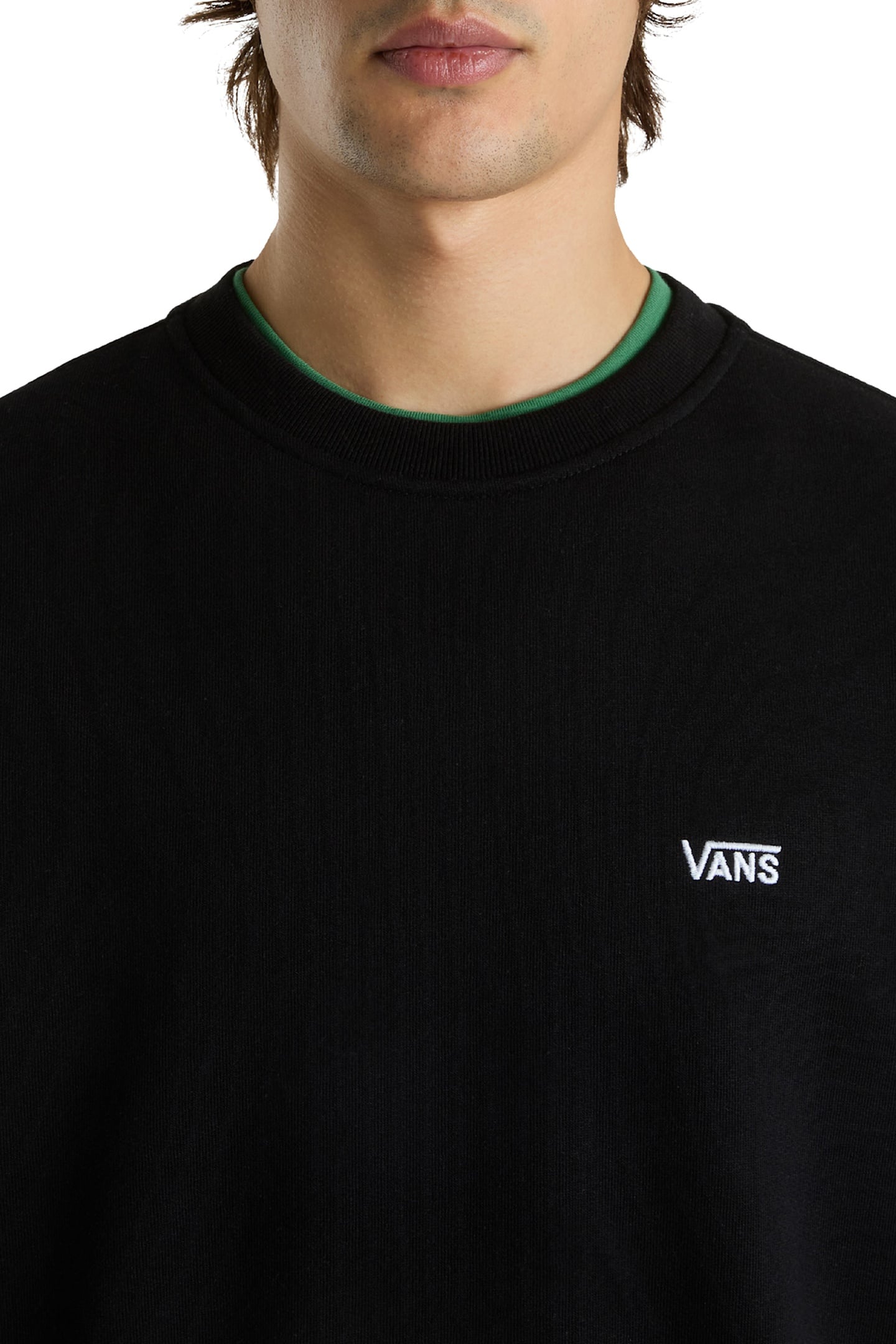LEFT CHEST II LOOSE CREW BLACK 5