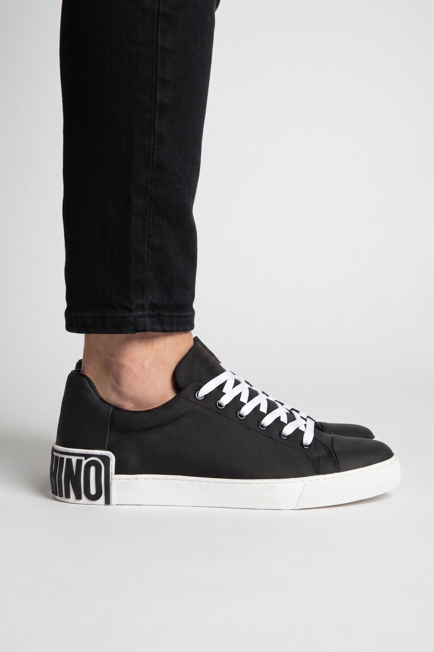 CALFSKIN SNEAKERS BLACK 3