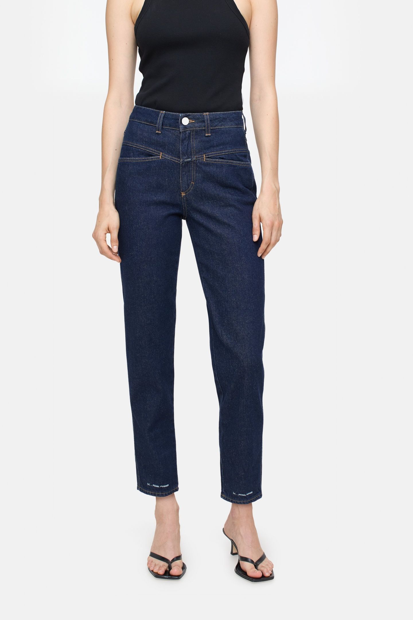 PEDAL PUSHER JEANS DARK BLUE 1