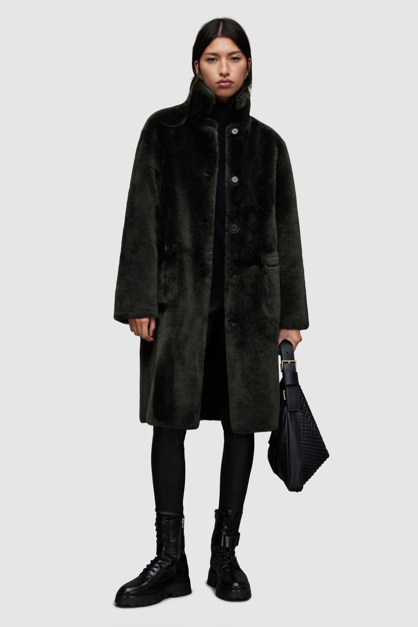 SERRA SHEARLING COAT SYCAMORE GREEN 3