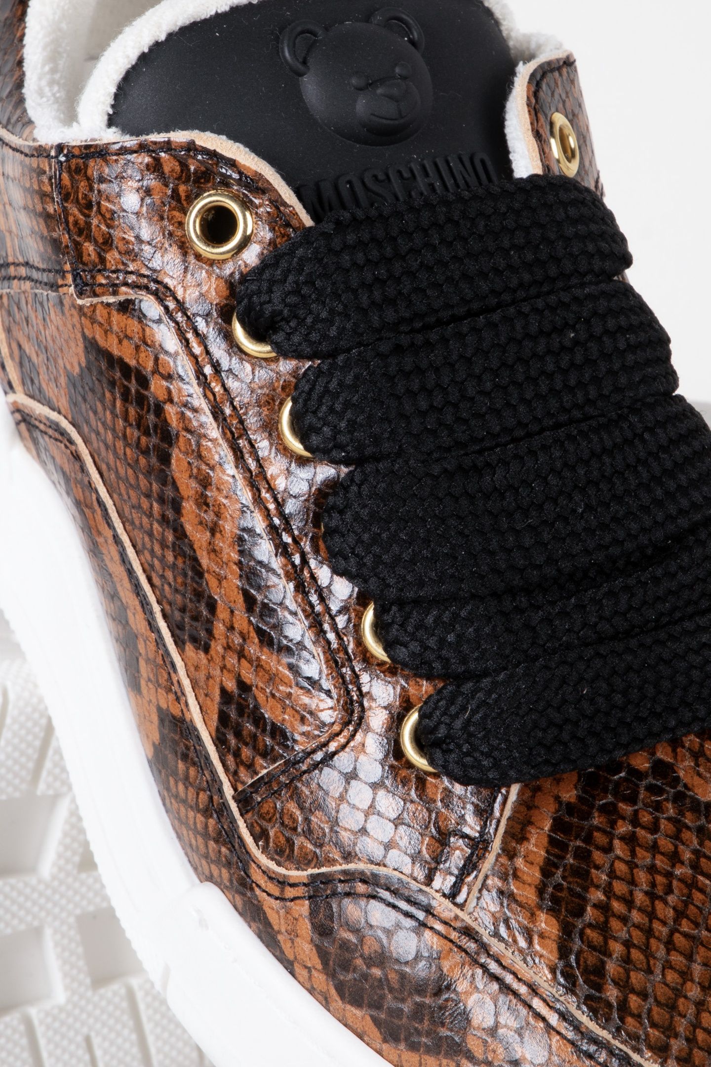 CALFSKIN SNEAKERS BROWN 4
