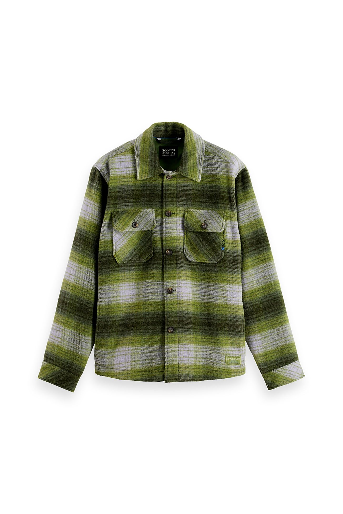CHECK OVERSHIRT THYME / CALLA GREEN CHECK 3