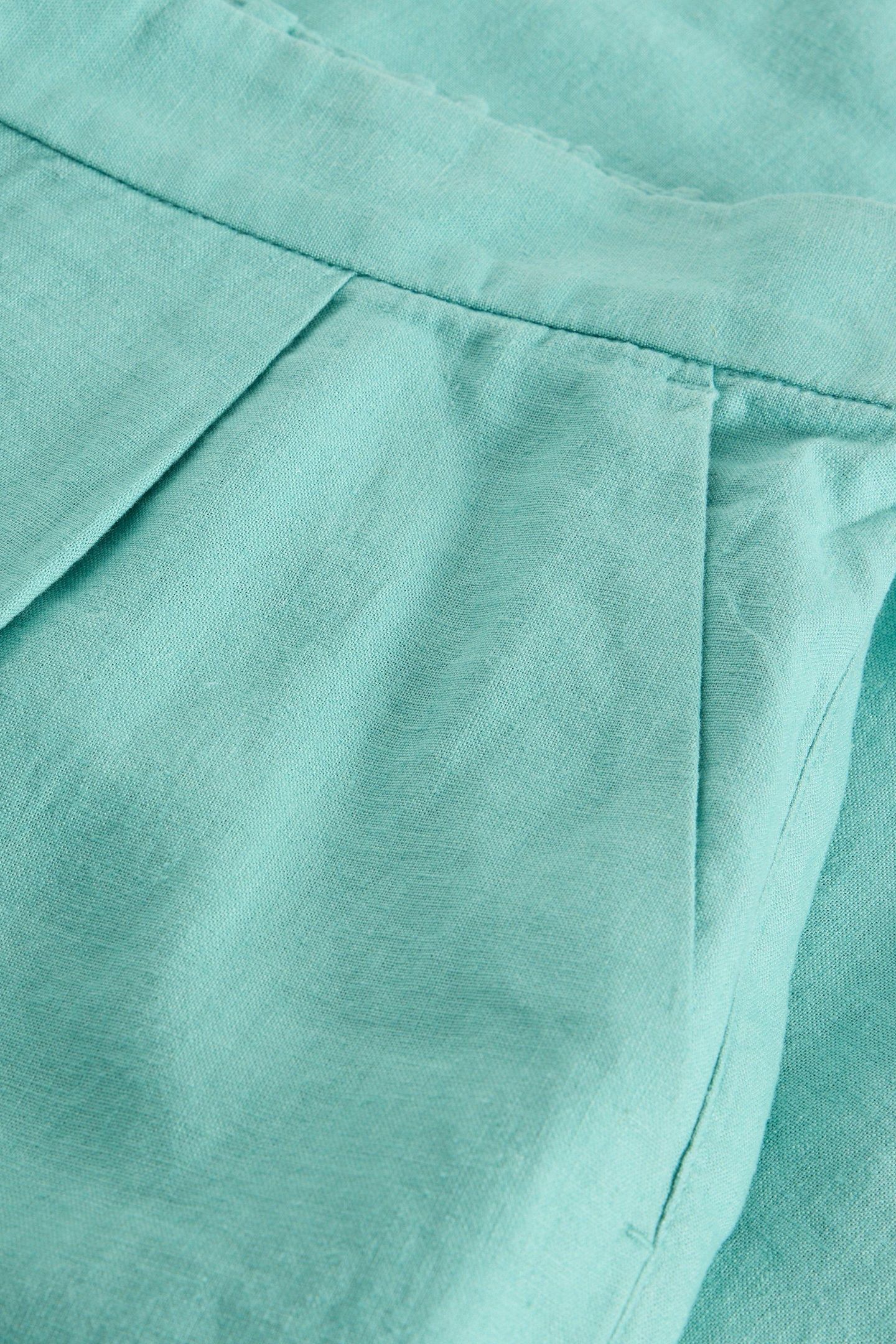 LORNA LINEN BLEND CULOTTE MID TEAL 3