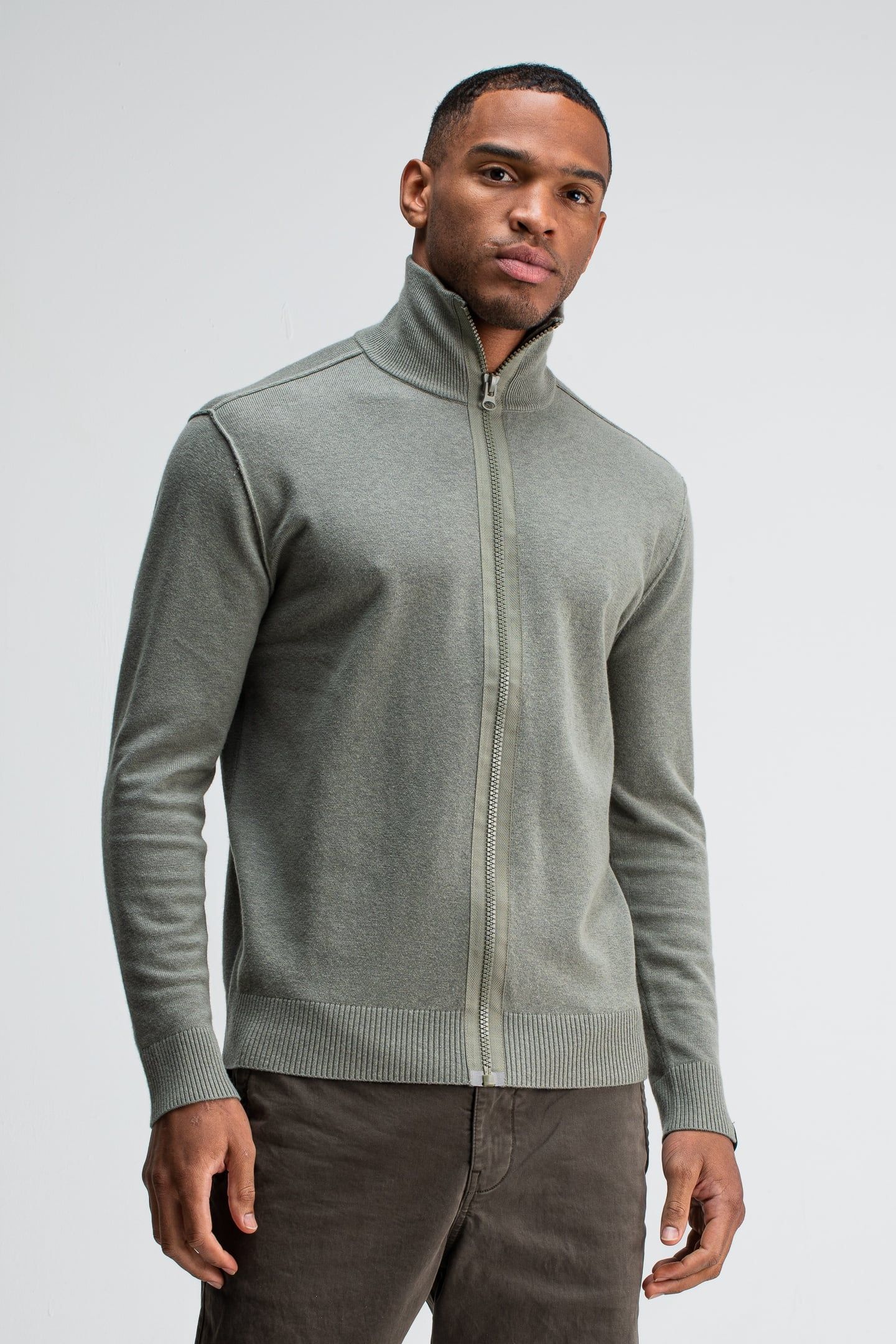 CLIFTON FULL ZIP GRANITE GREEN 1