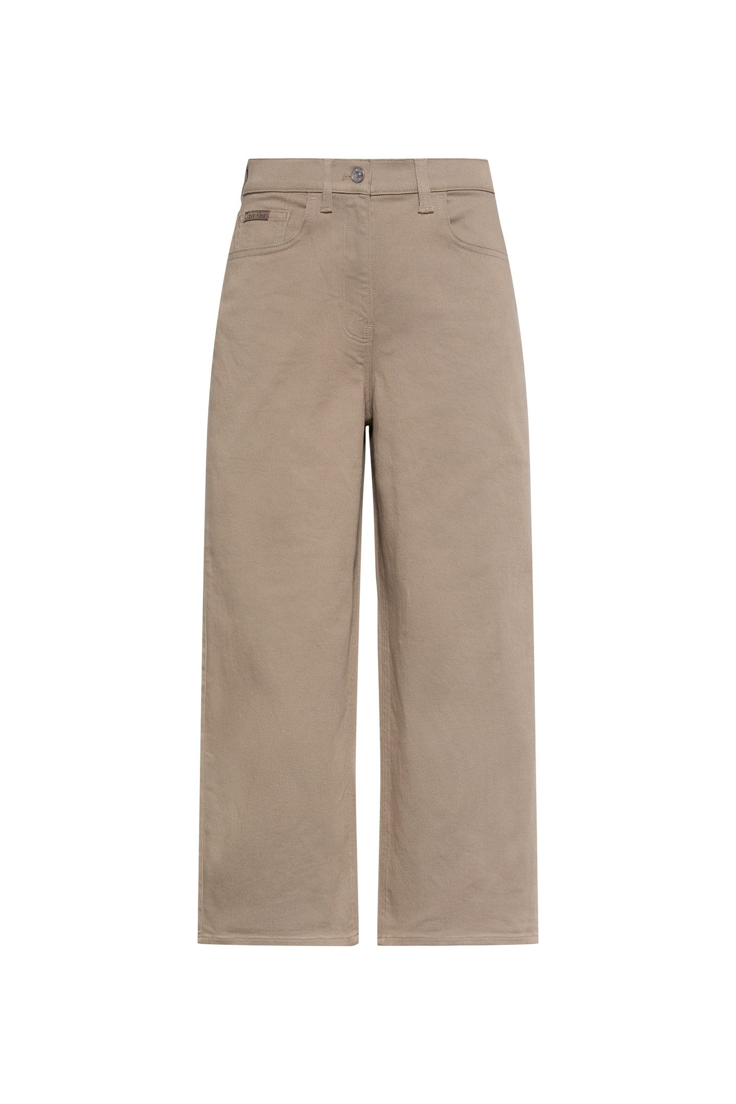 COTTON CROPPED BARREL JEAN ROASTED CASHEW 3