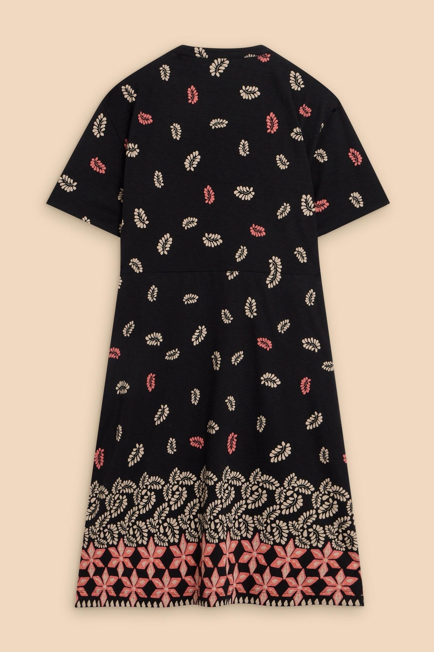 TAMMY COTTON JERSEY DRESS BLACK PRINT 4